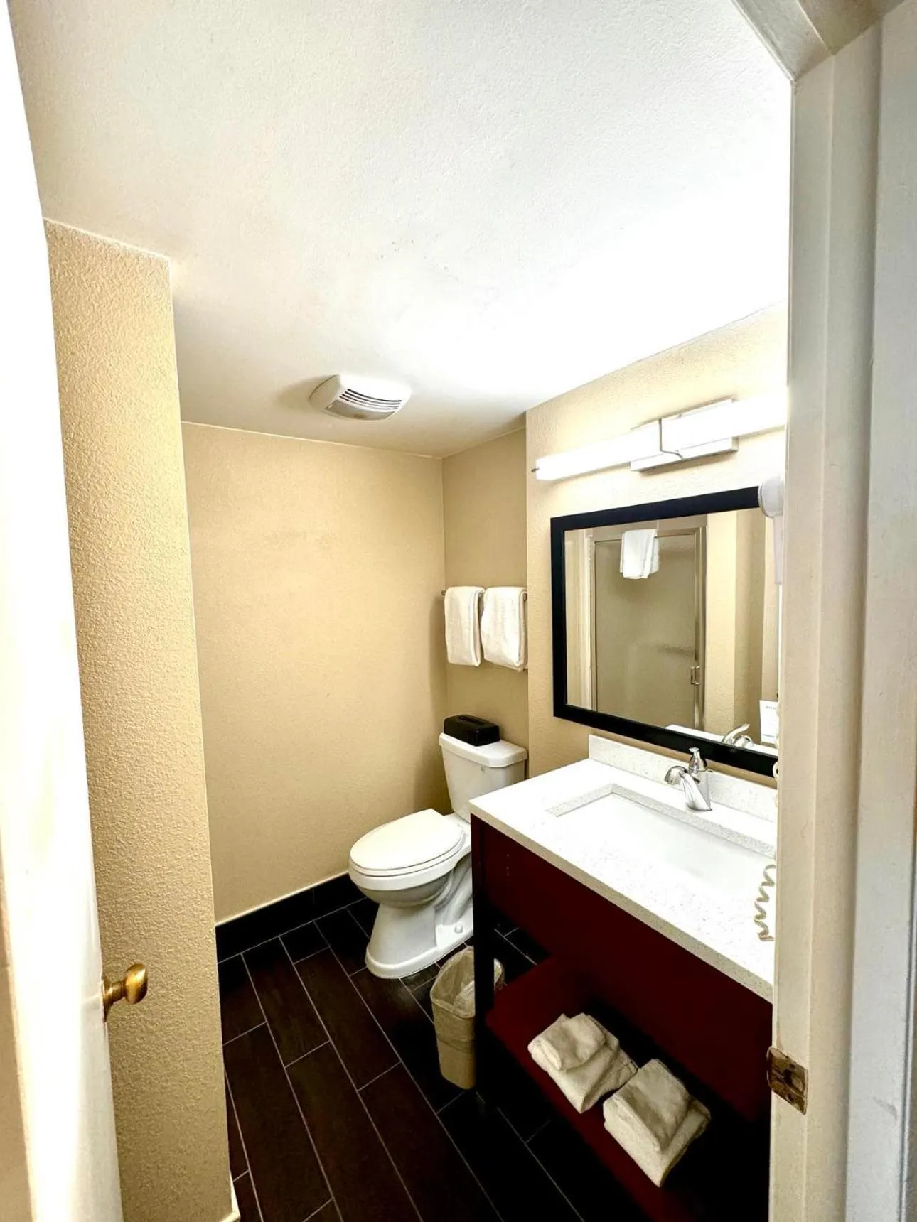 Bathroom in Super 8 by Wyndham Frederick