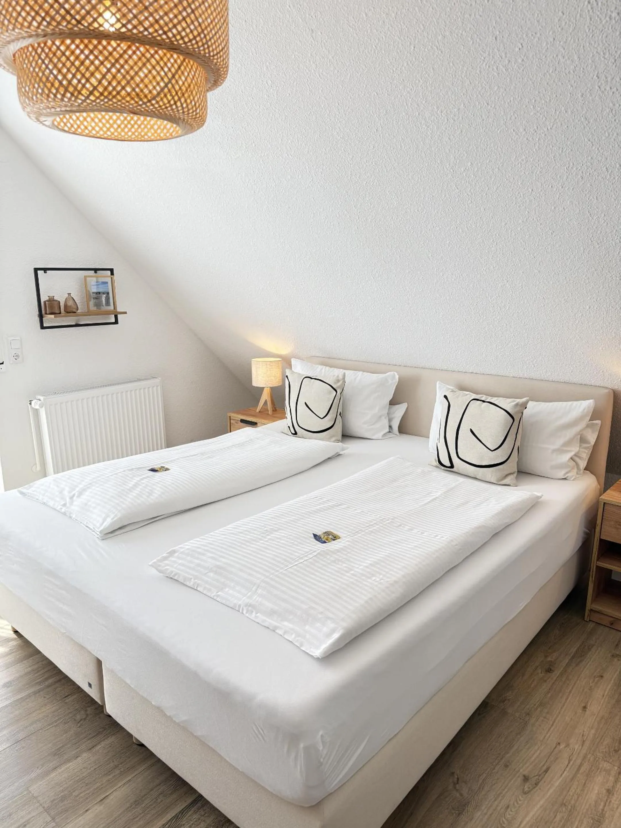 Bedroom, Bed in Pension Frisia