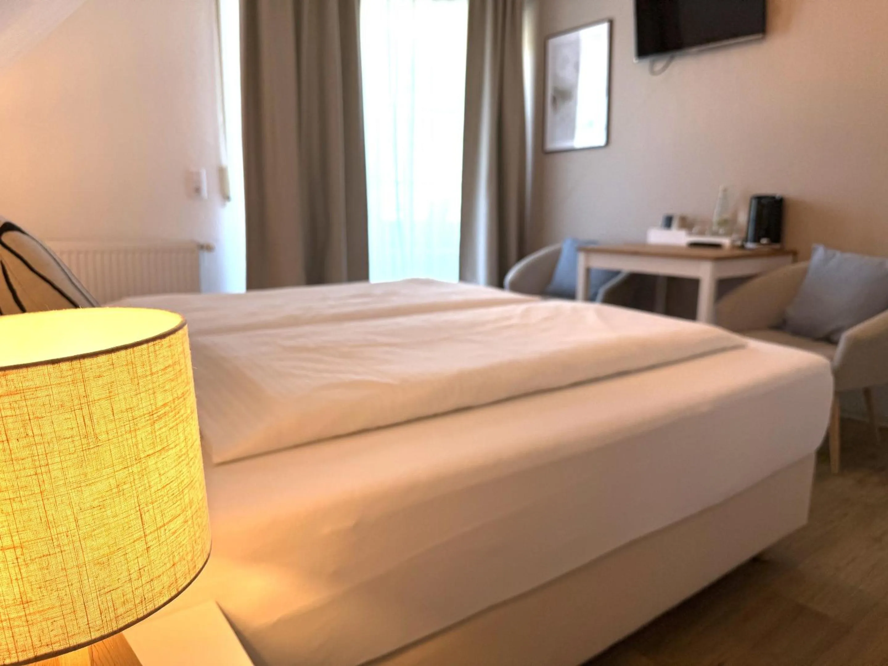 Bedroom, Bed in Pension Frisia