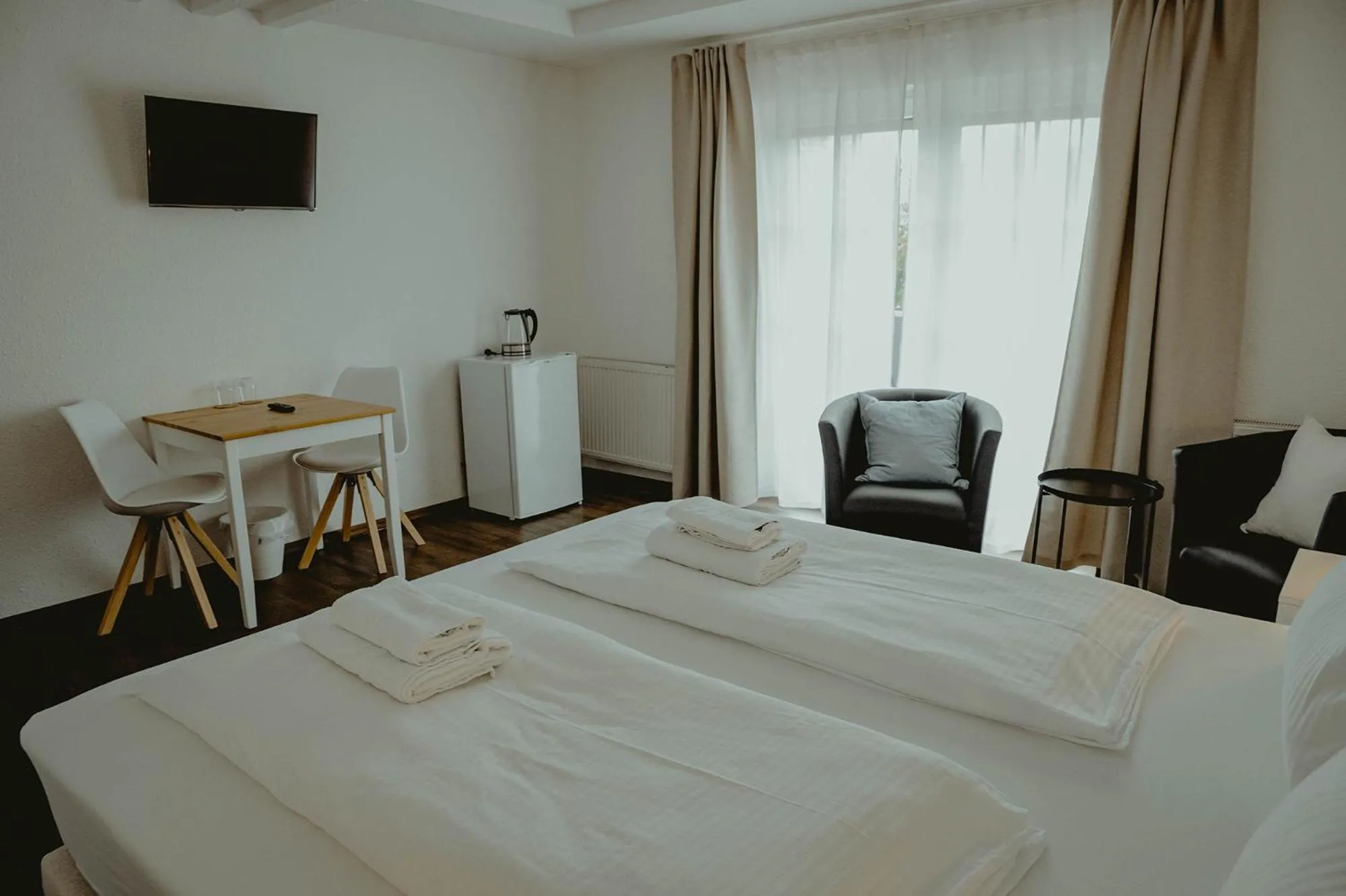 Bedroom, Bed in Pension Frisia