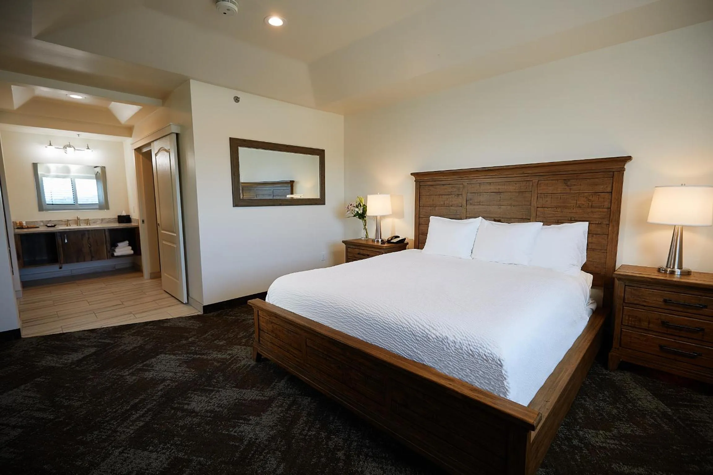 Bed in Jackson Rancheria Casino Resort