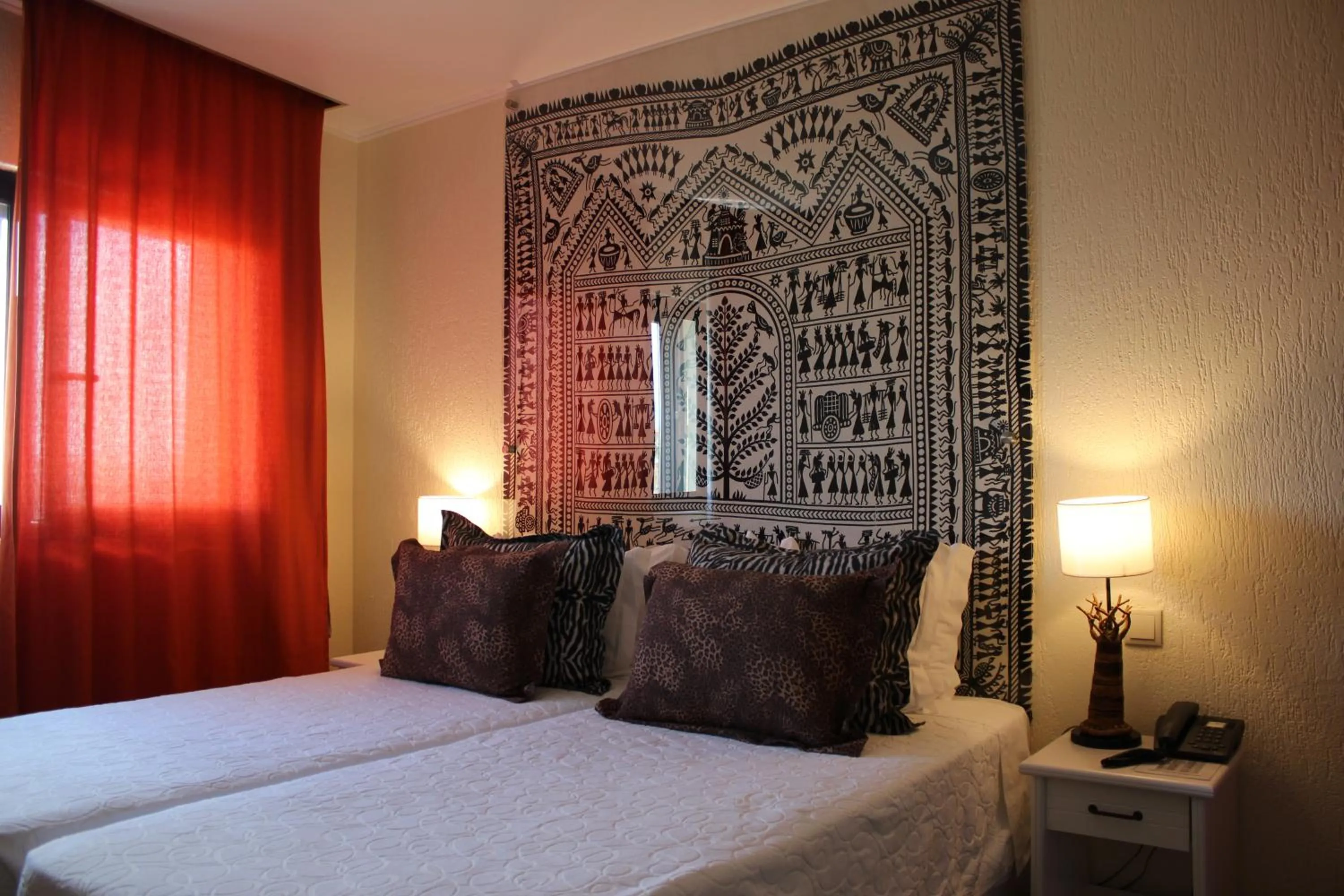 Decorative detail, Bed in Hotel A.S. Lisboa