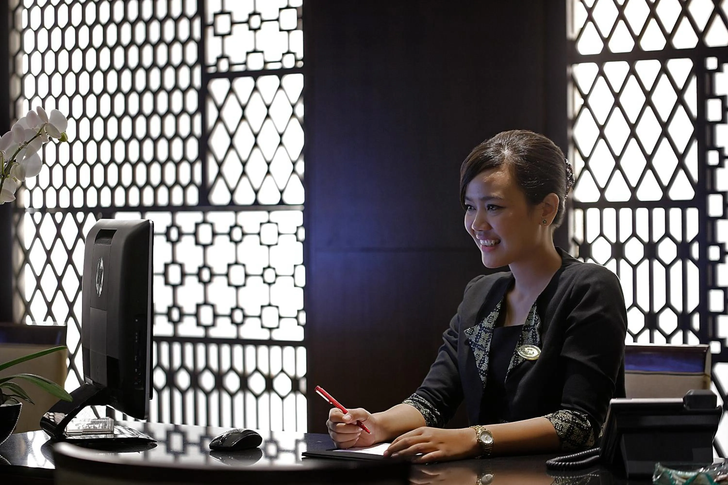 Lobby or reception in Hotel Santika Mataram