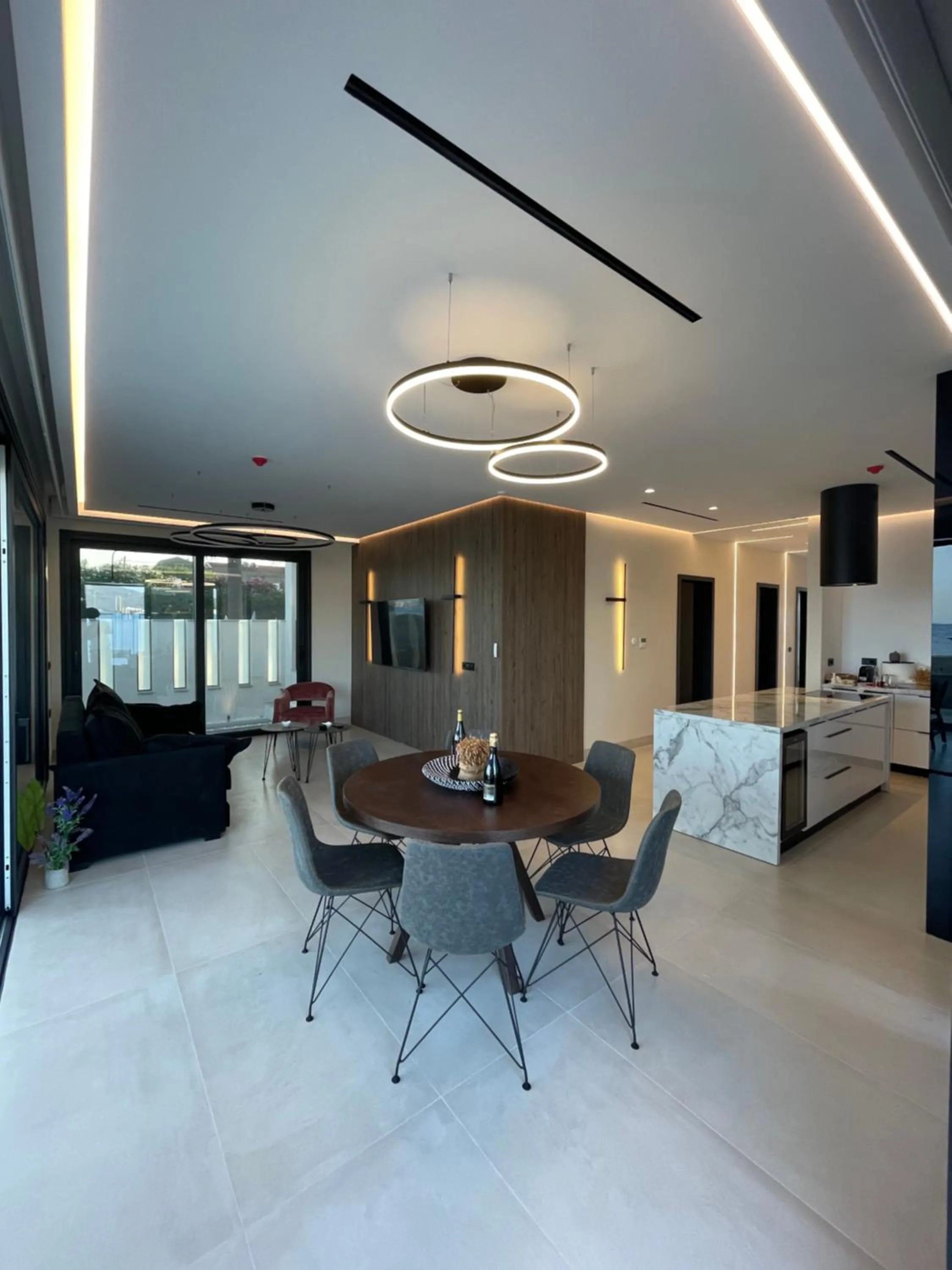 Dining area in Poseidon Beach Hotel