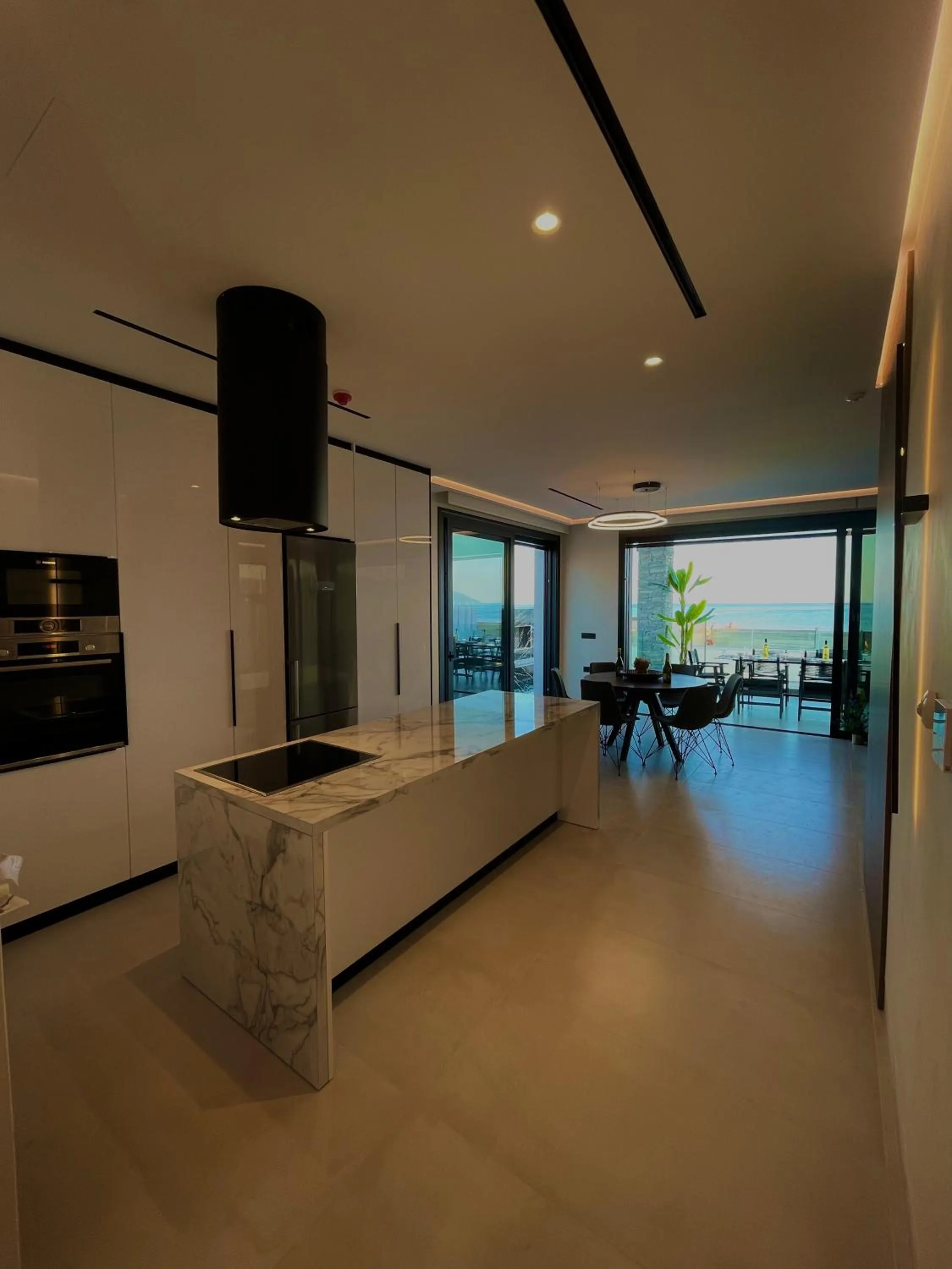 Kitchen or kitchenette in Poseidon Beach Hotel