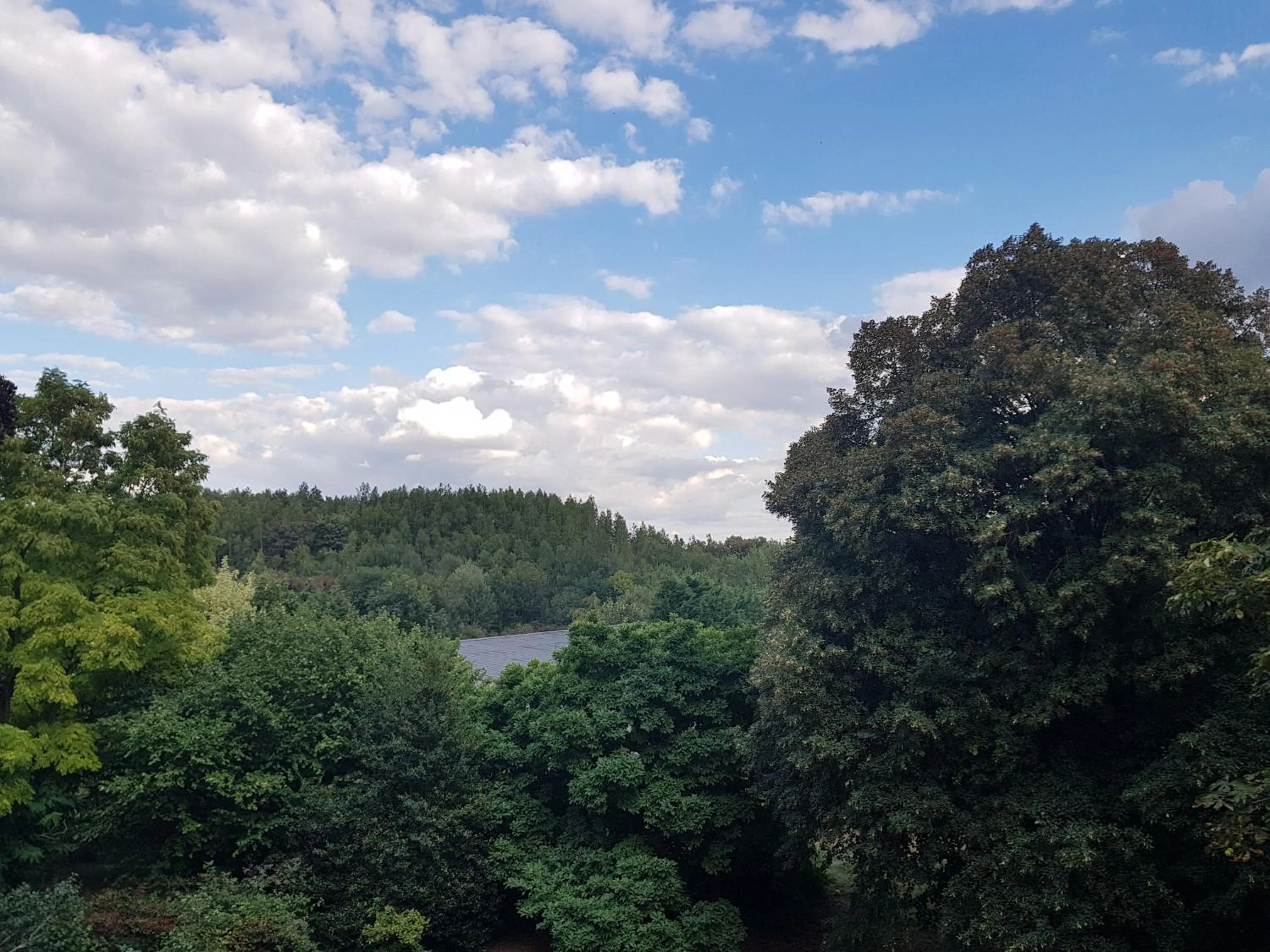 Garden view in Château Lambert Moulinsart Hotel, shuttle airport, long term parking, snooker, large terrasse, dinner, breakfast