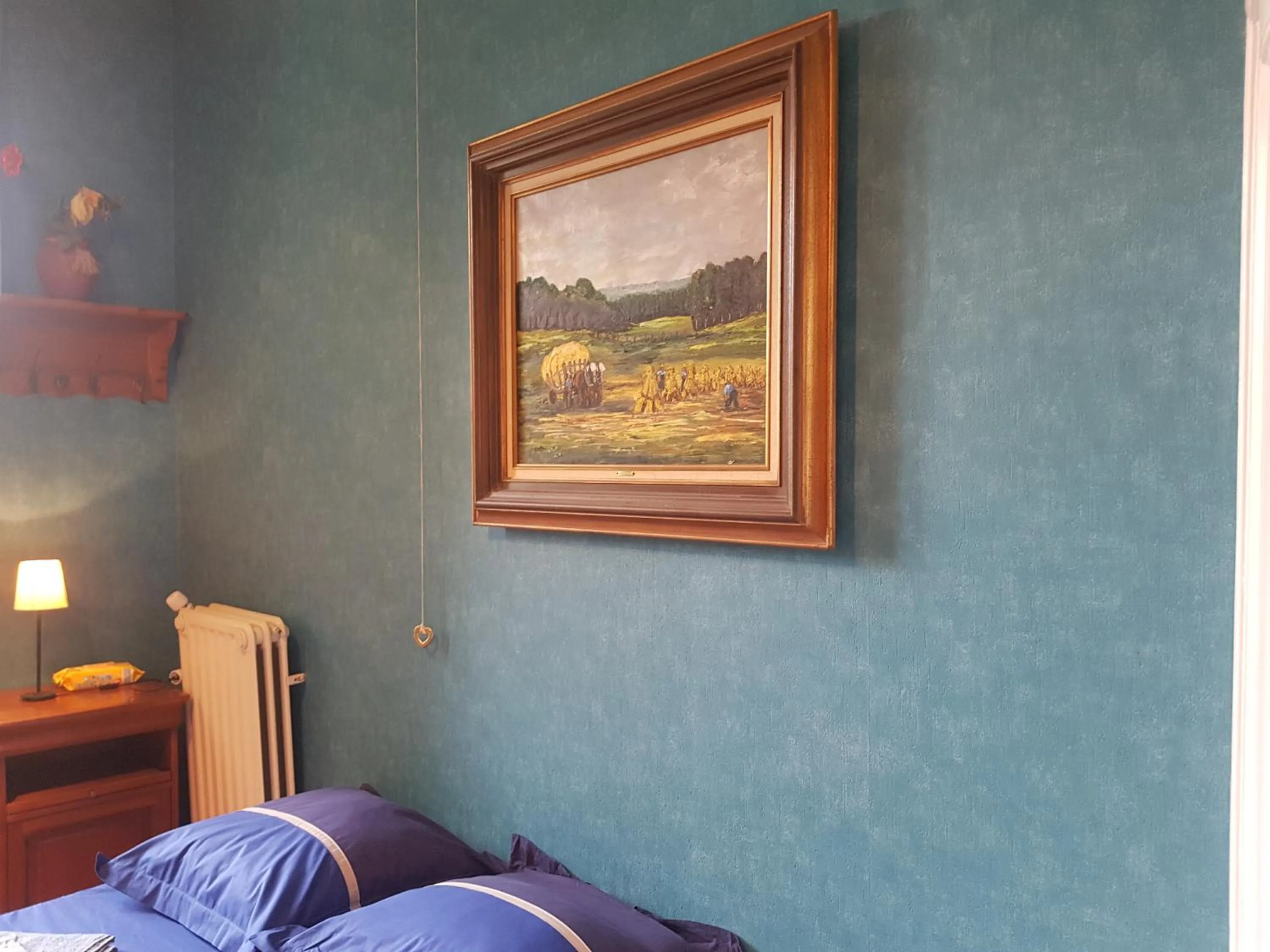 Bedroom, Bed in Château Lambert Moulinsart Hotel, shuttle airport, long term parking, snooker, large terrasse, dinner, breakfast