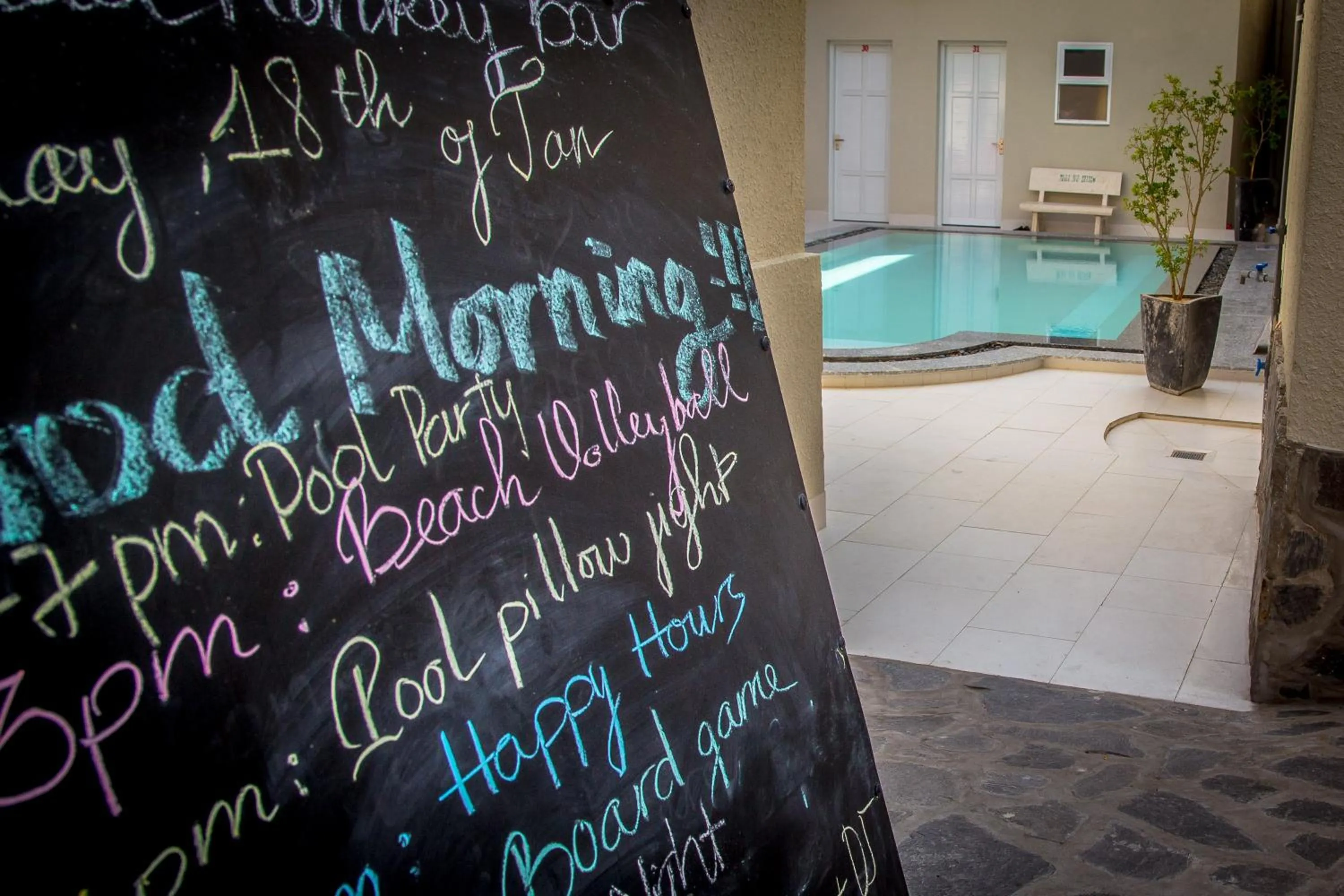 Pool view in Mui Ne Hills Budget Hotel