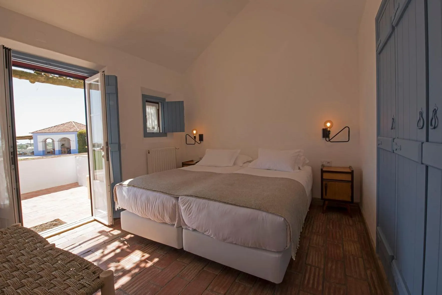 Balcony/Terrace, Bed in Herdade Do Touril