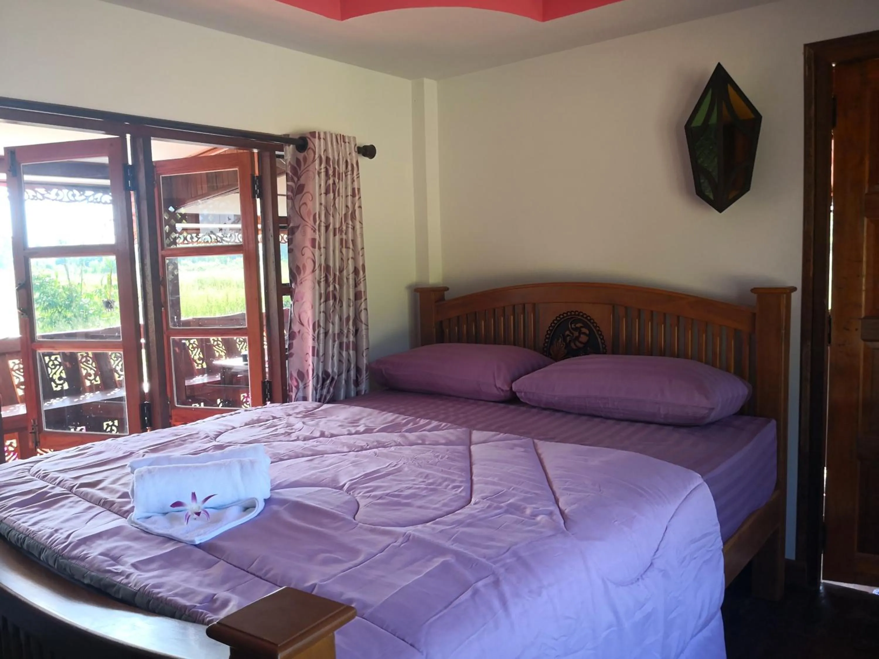 Bed in Pumaka Resort