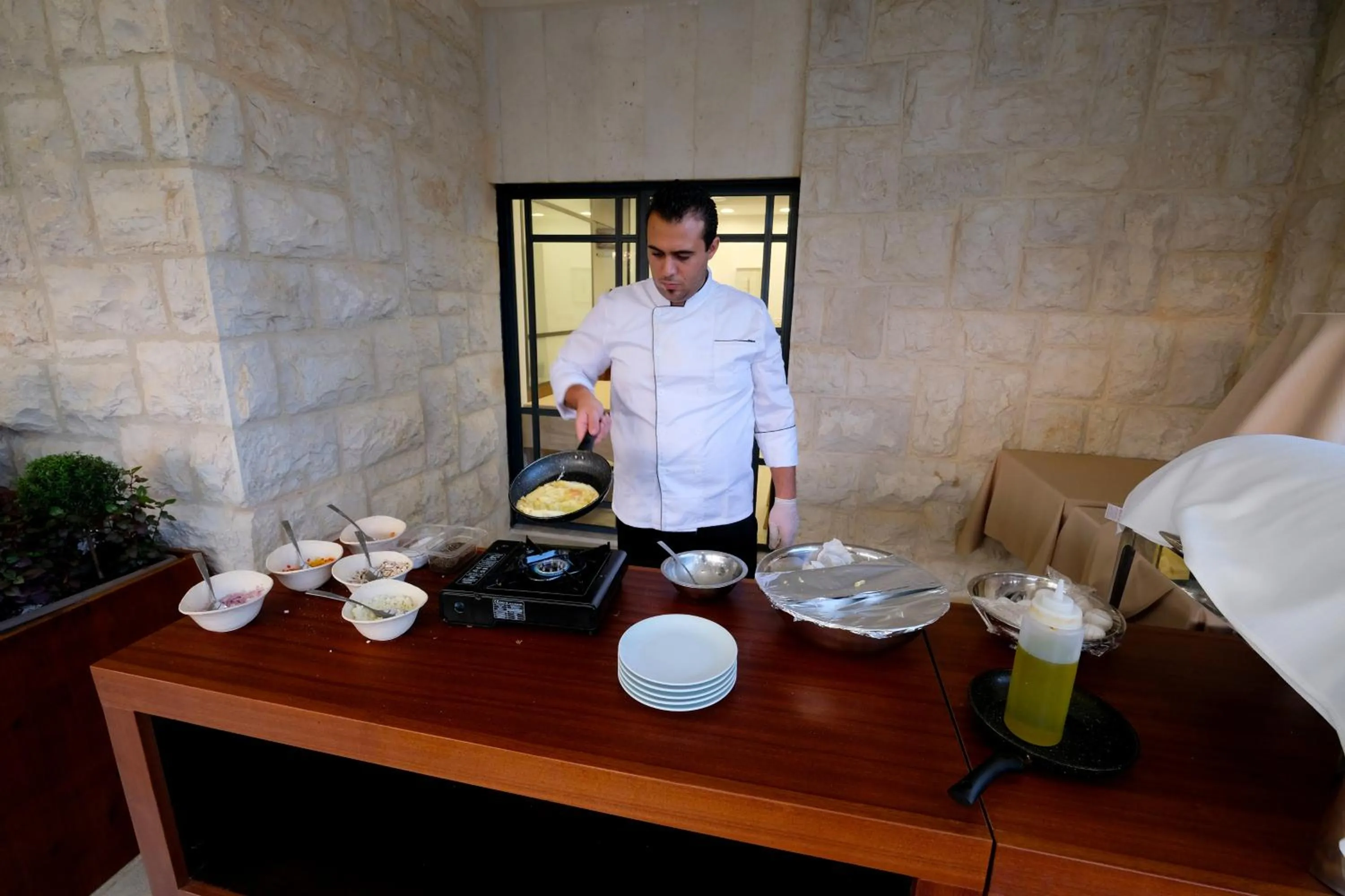 Breakfast in Tantur Hills Hotel - Jerusalem