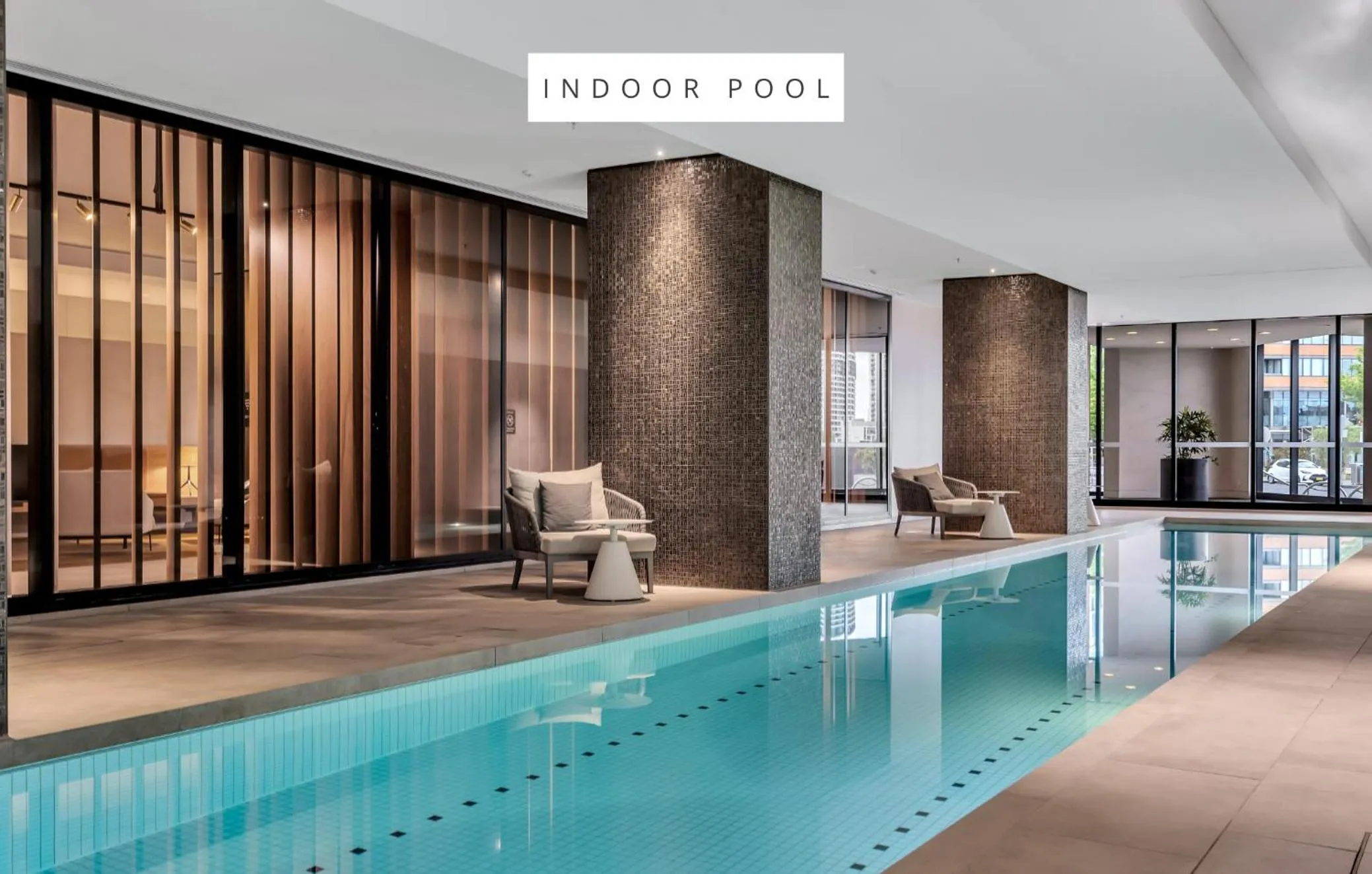 Pool view in Melbourne Lifestyle Apartments - Best Views on Collins