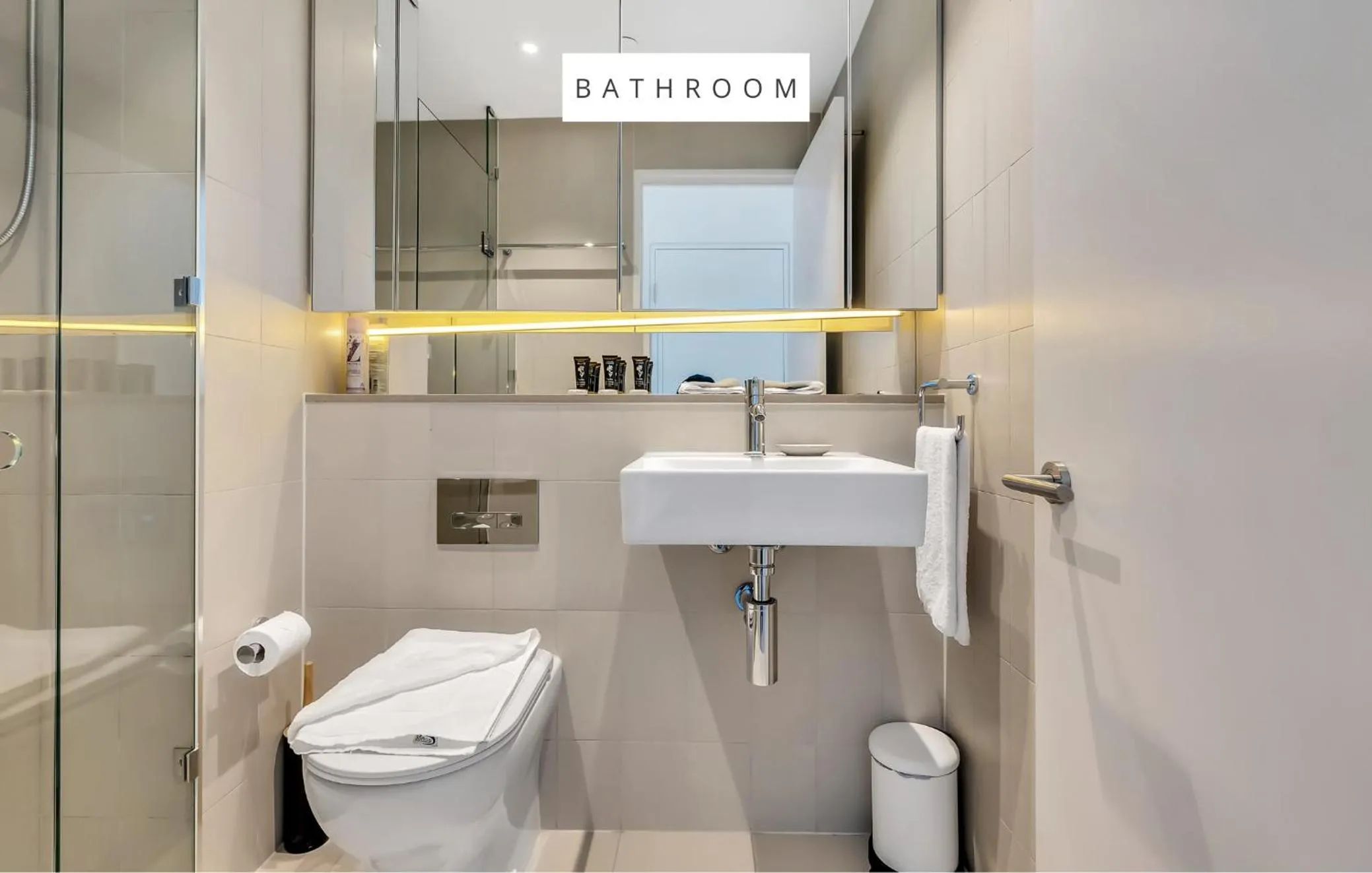 Shower in Melbourne Lifestyle Apartments - Best Views on Collins