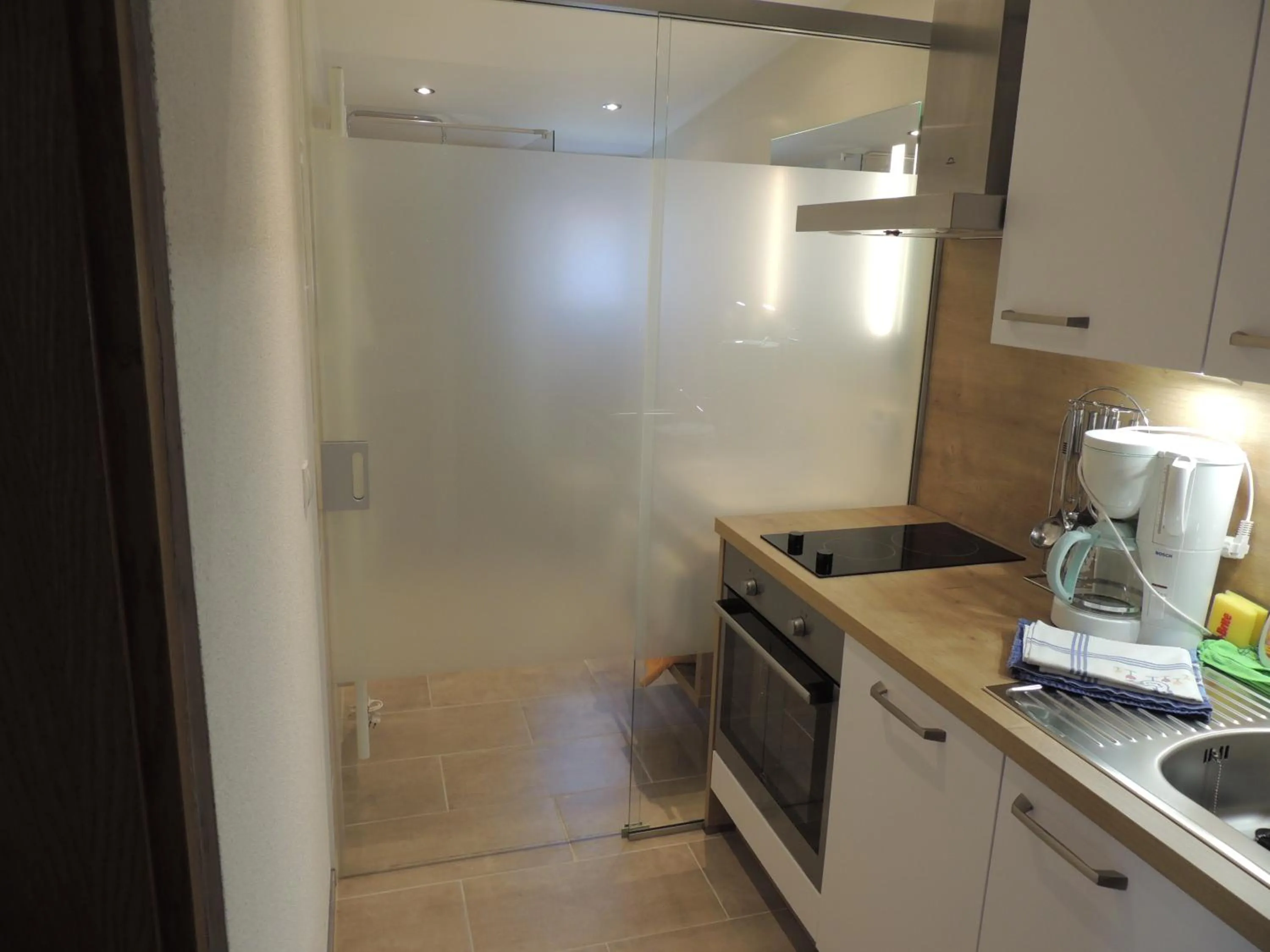 Kitchen or kitchenette in Pension Winnebach