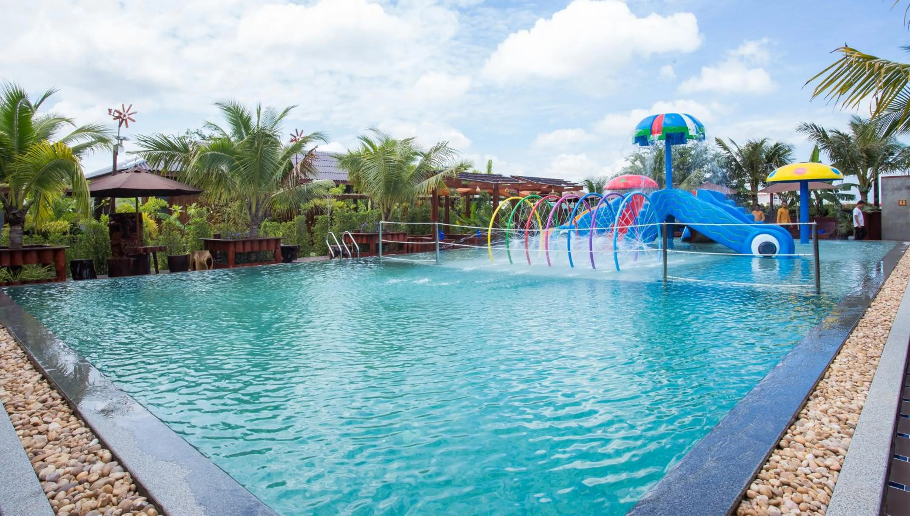 Aqua park in BB Angkor Green Resort