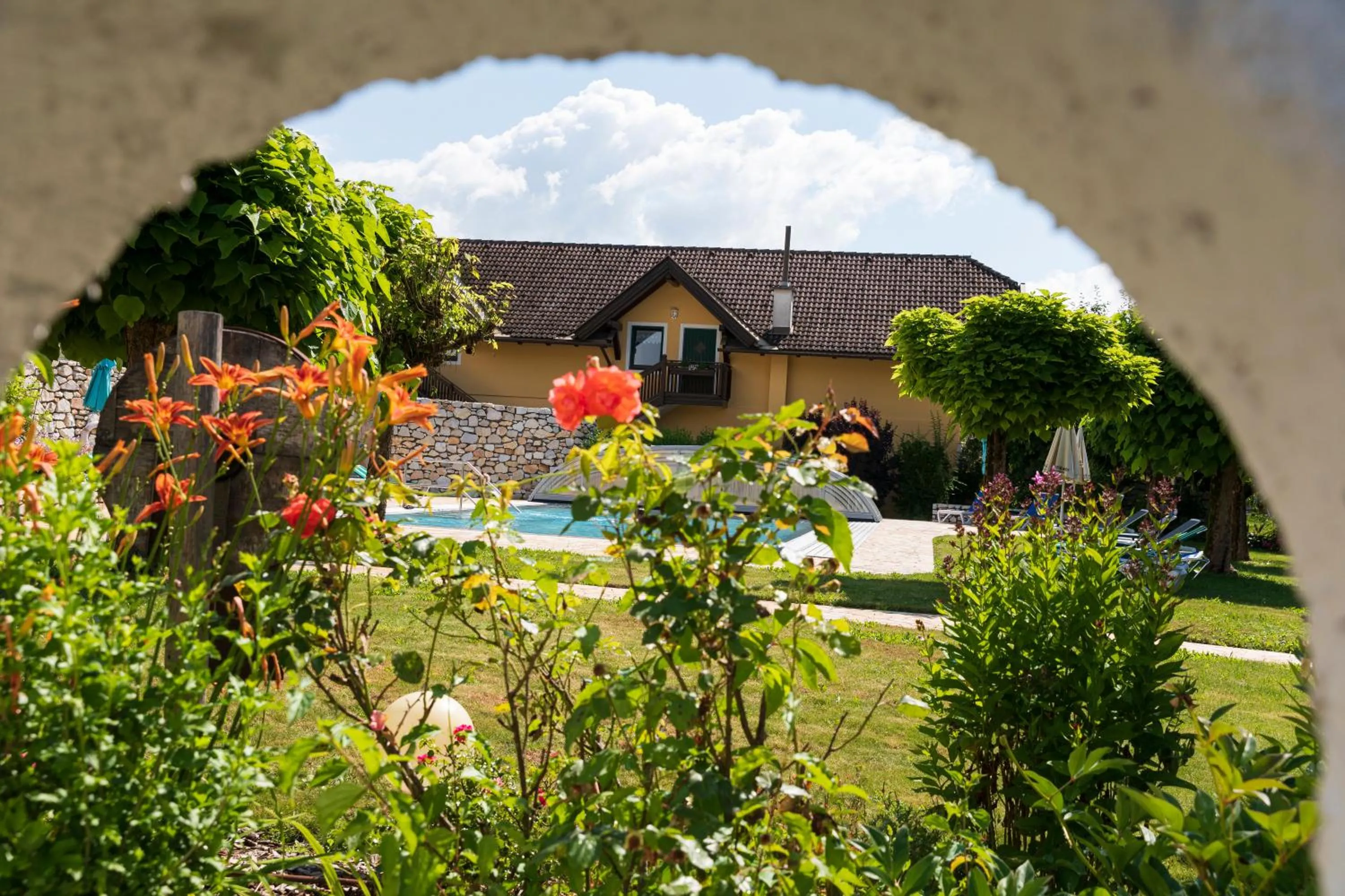 Swimming pool in Vitalhotel Marienhof