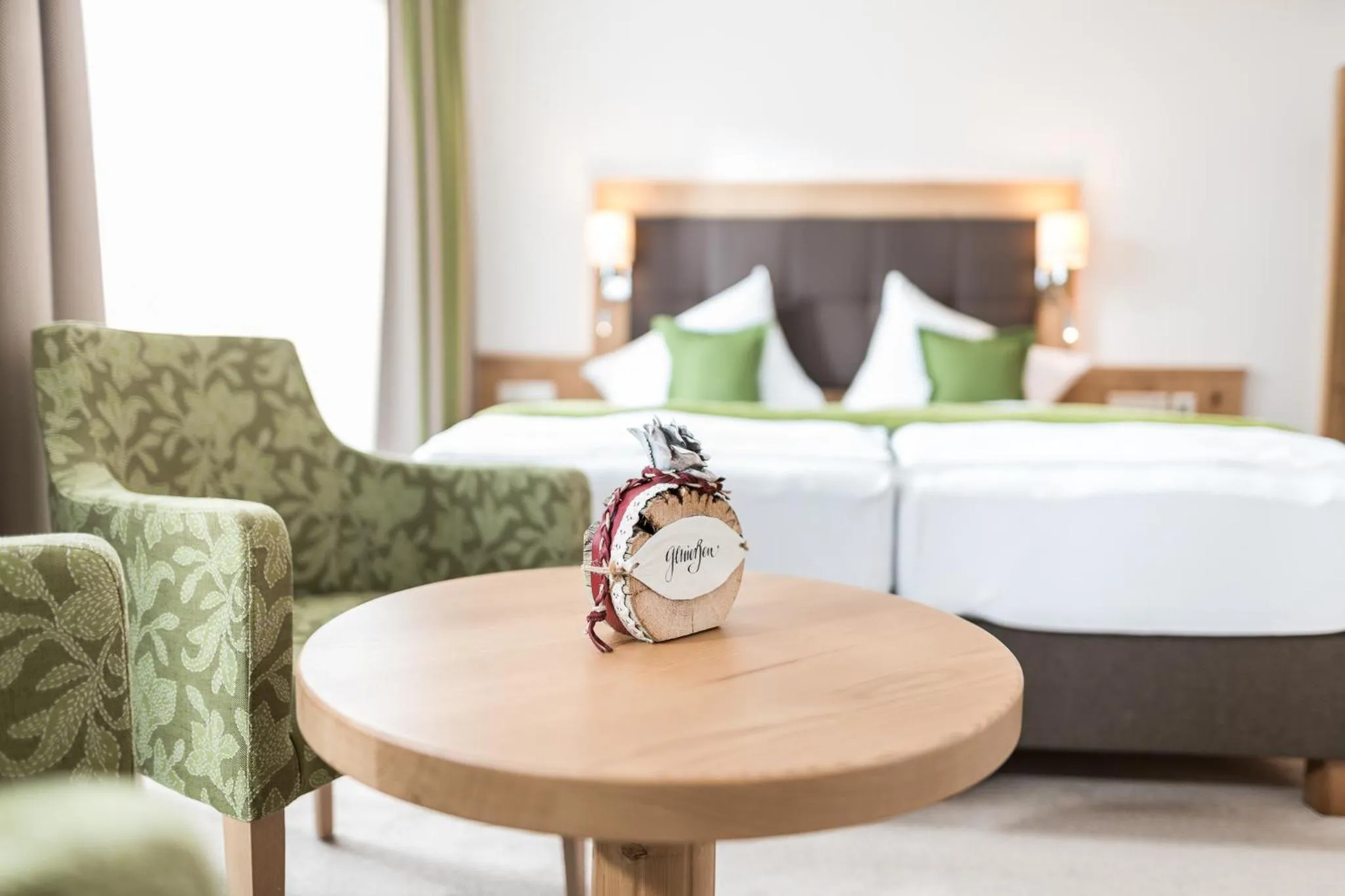 Living room, Bed in Vitalhotel Marienhof