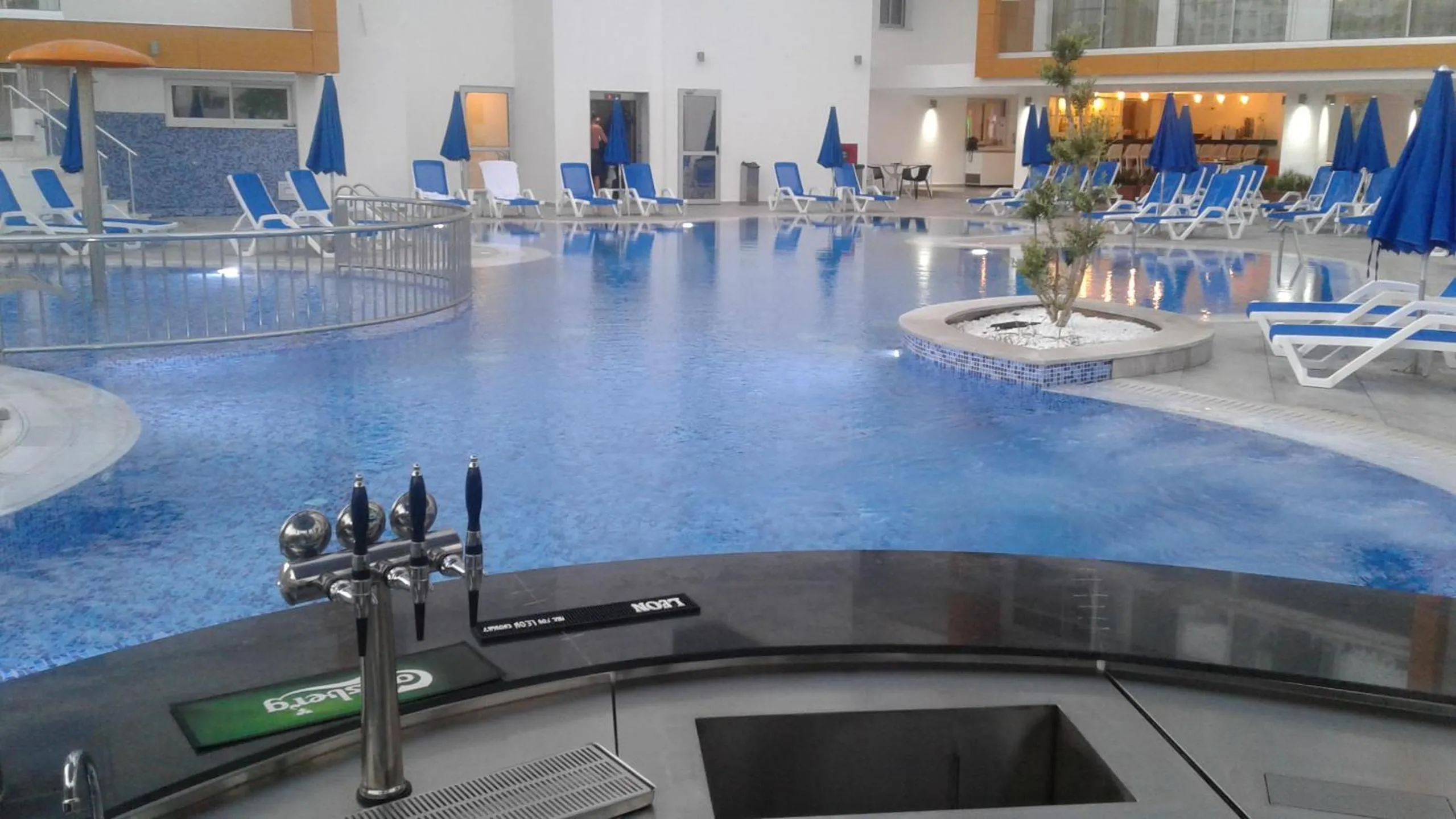 Pool view in Captain Pier Hotel