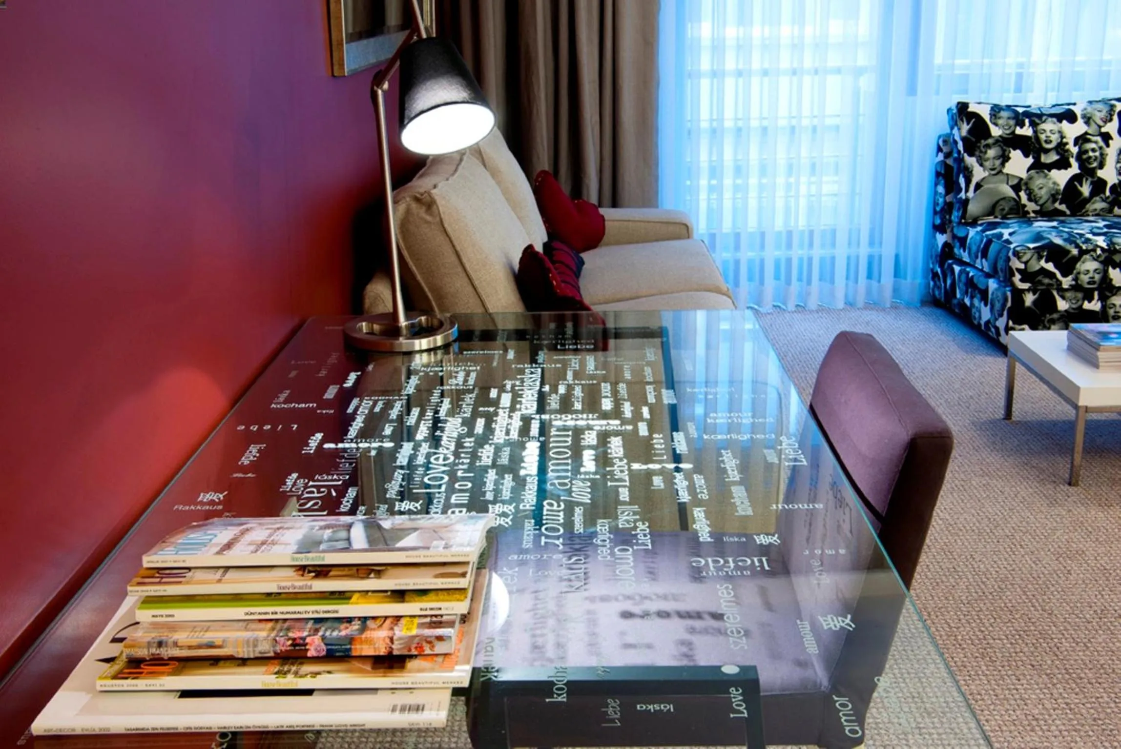 Seating area in 116 Residence