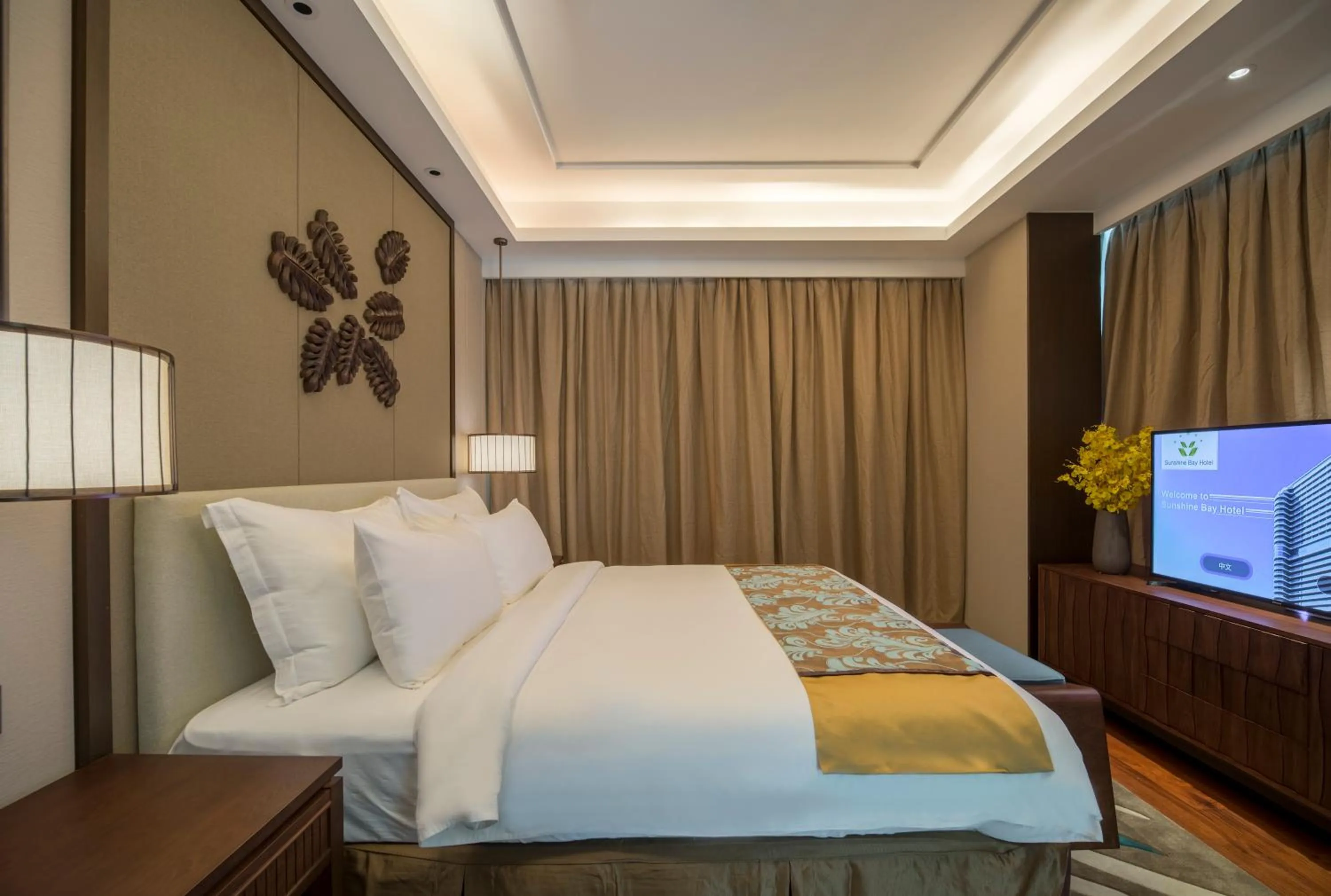 Bed in Jing Shang Hotel