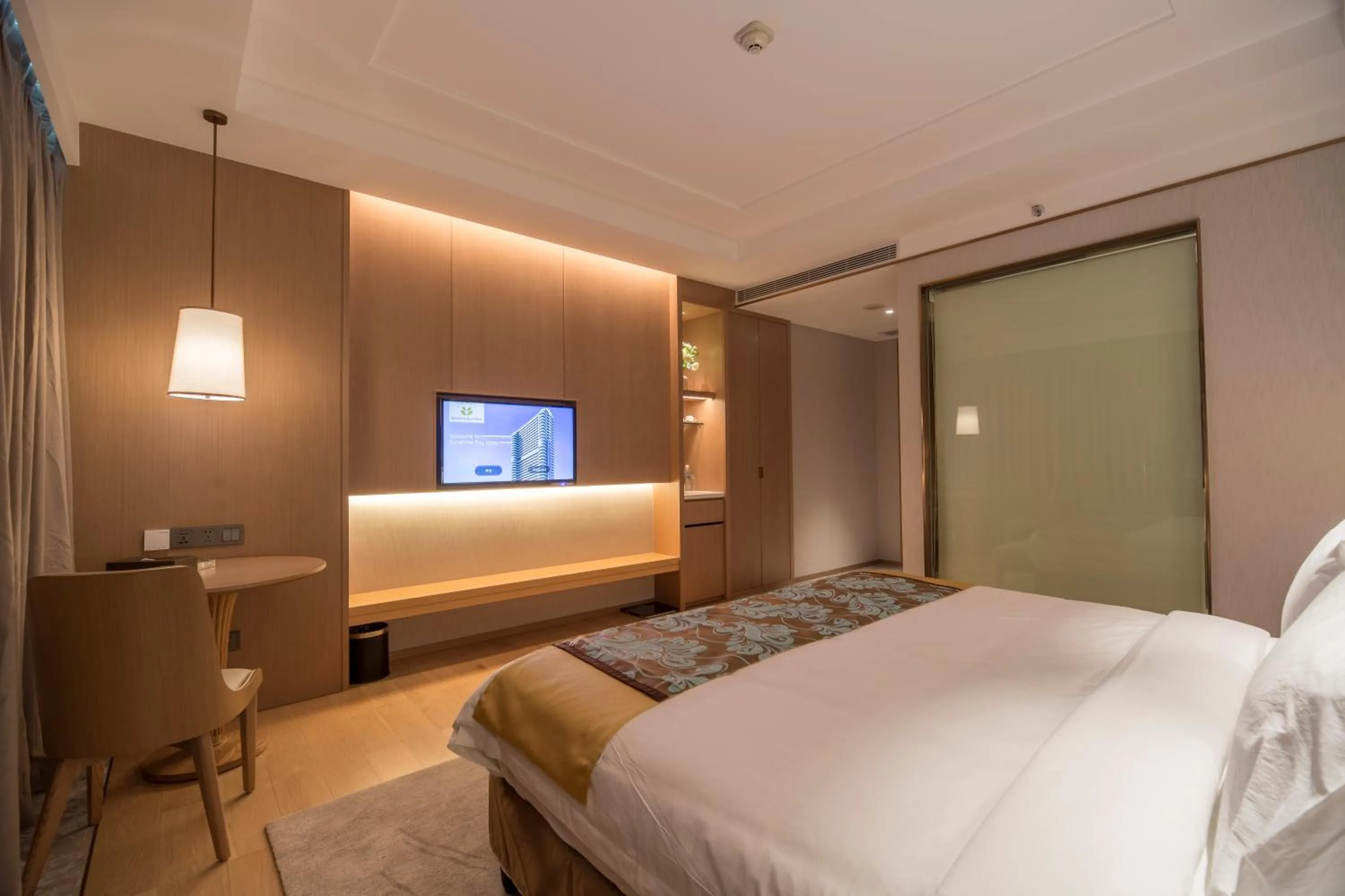 Bed in Jing Shang Hotel