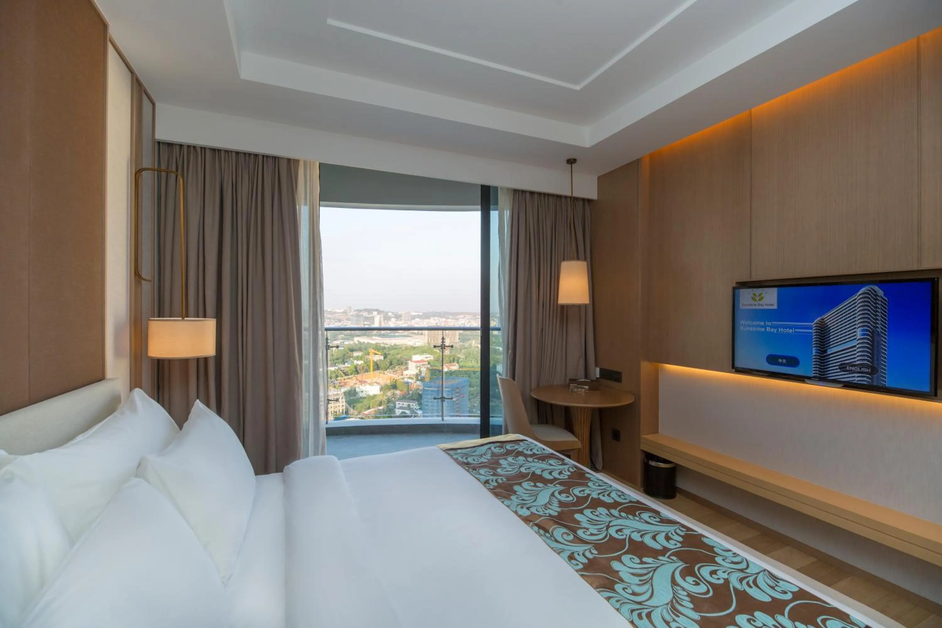 Bed in Jing Shang Hotel