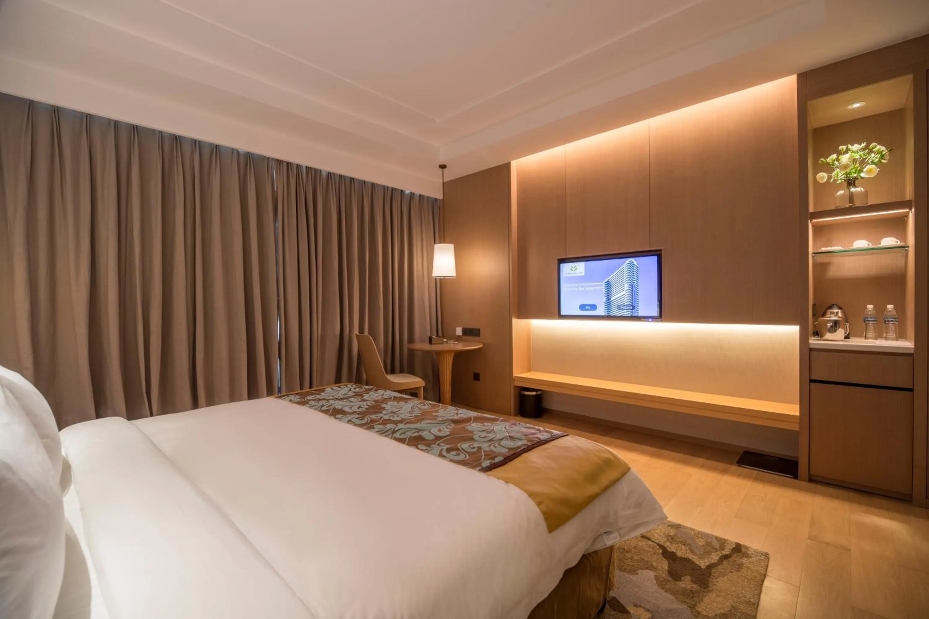 Bed in Jing Shang Hotel