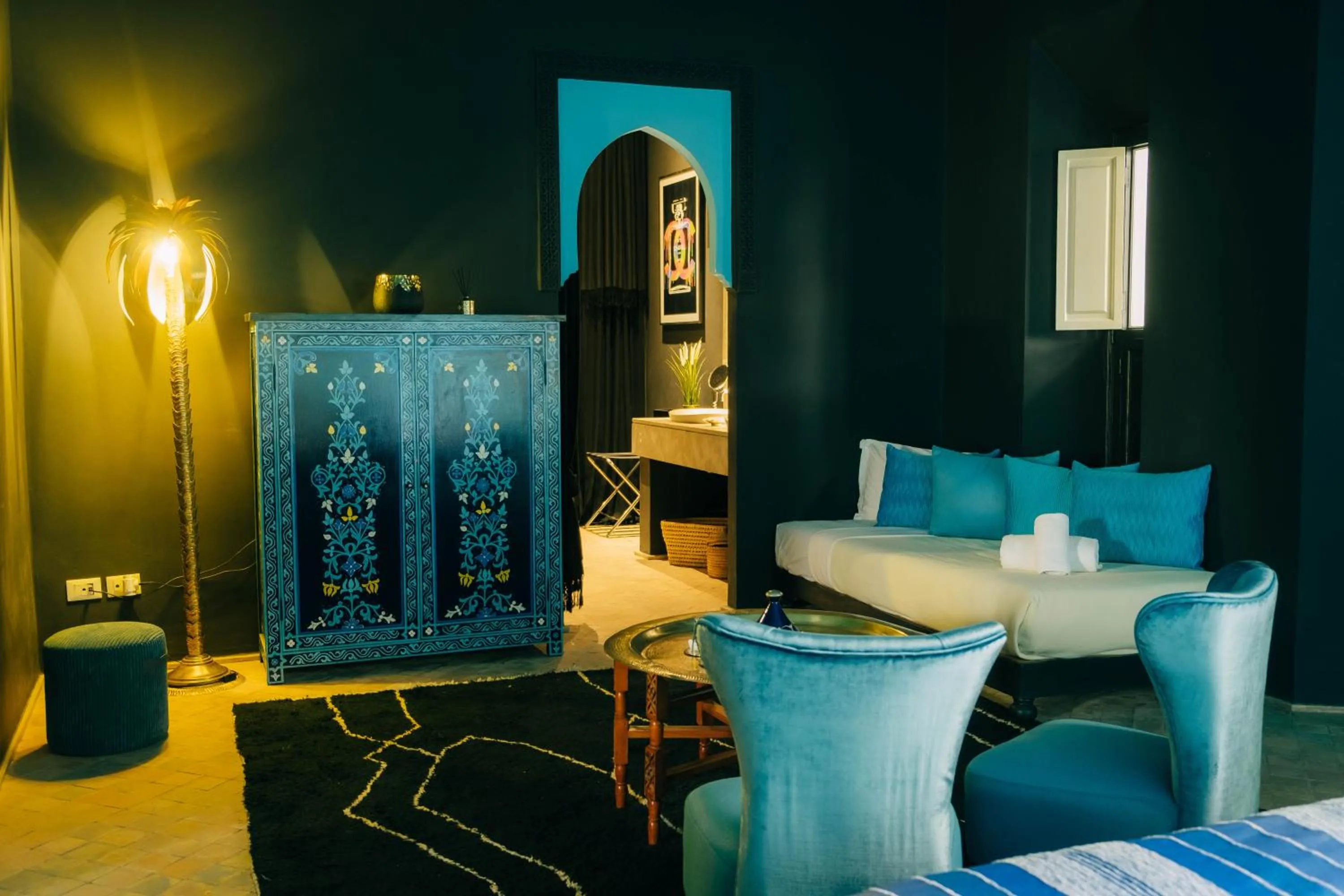 Bed in Riad Nashira & Spa