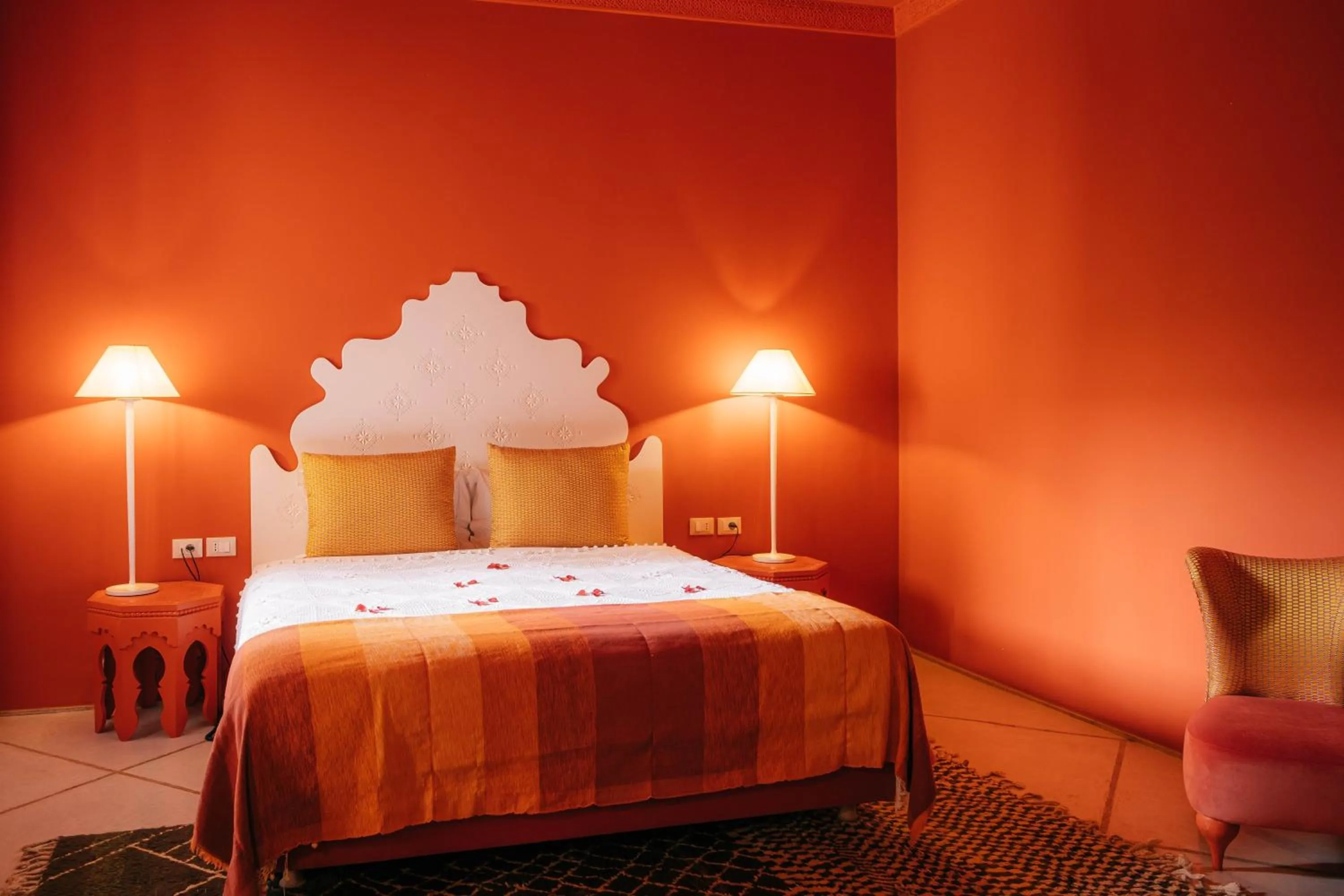 Bed in Riad Nashira & Spa