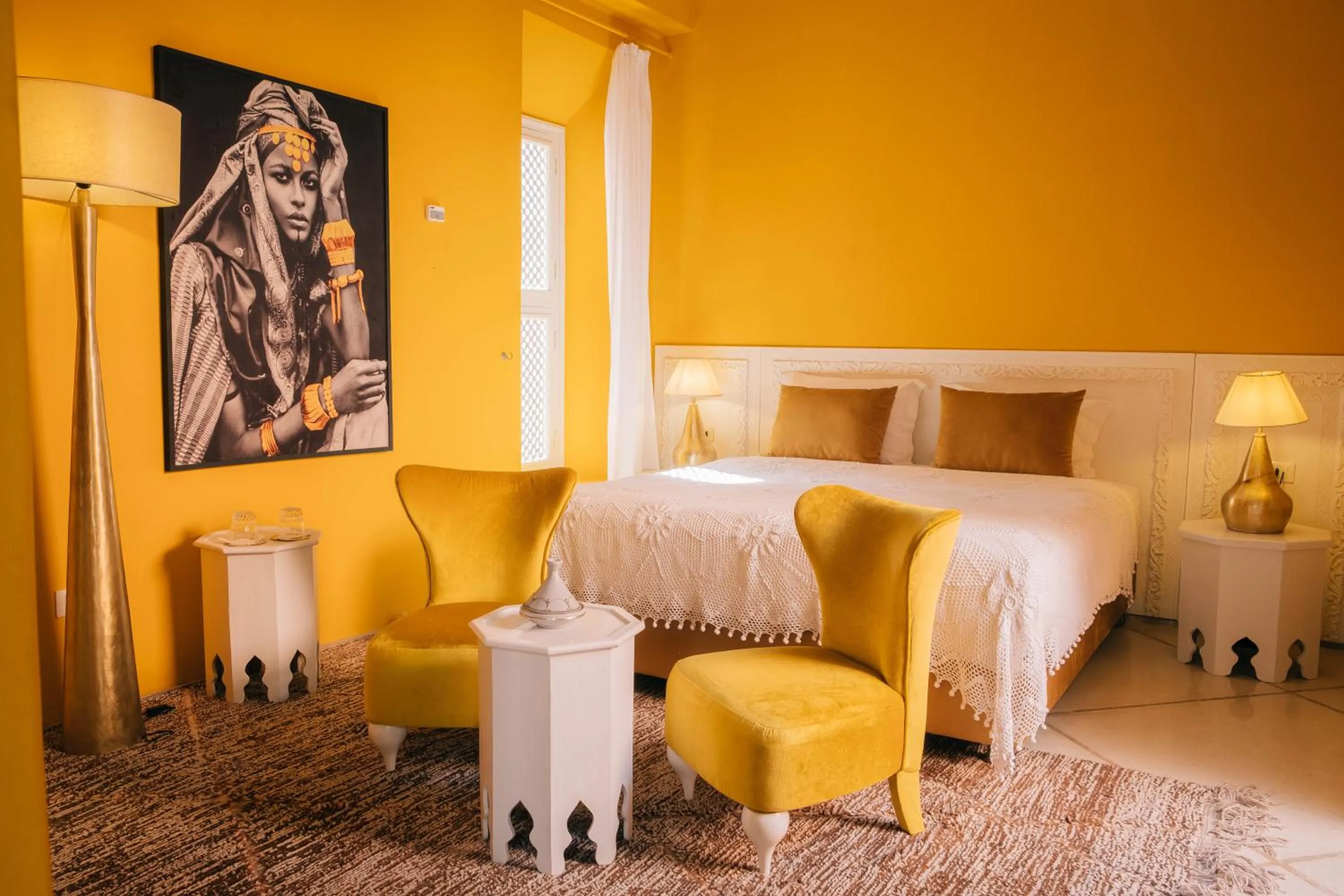 Bed in Riad Nashira & Spa