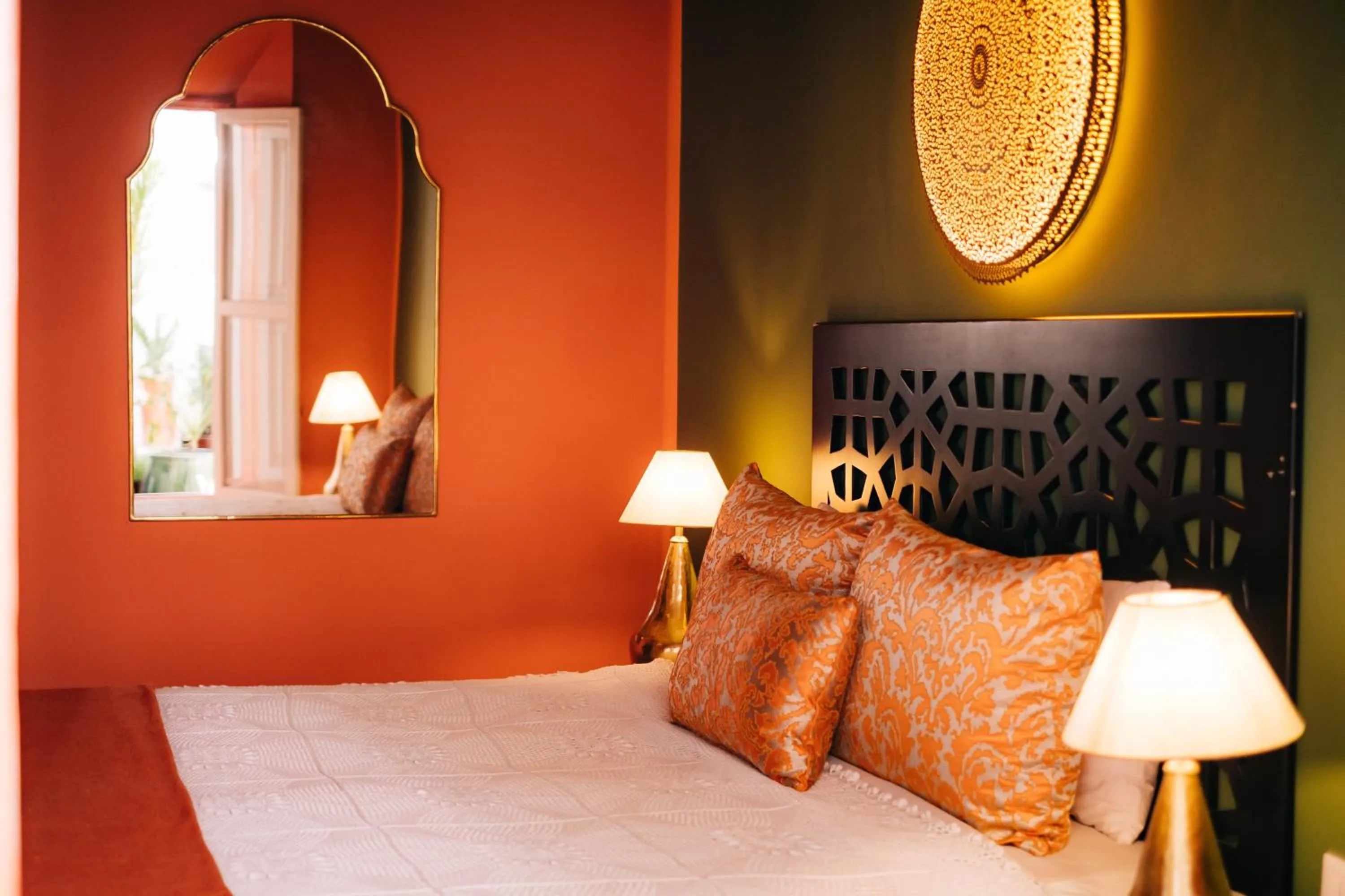 Bed in Riad Nashira & Spa
