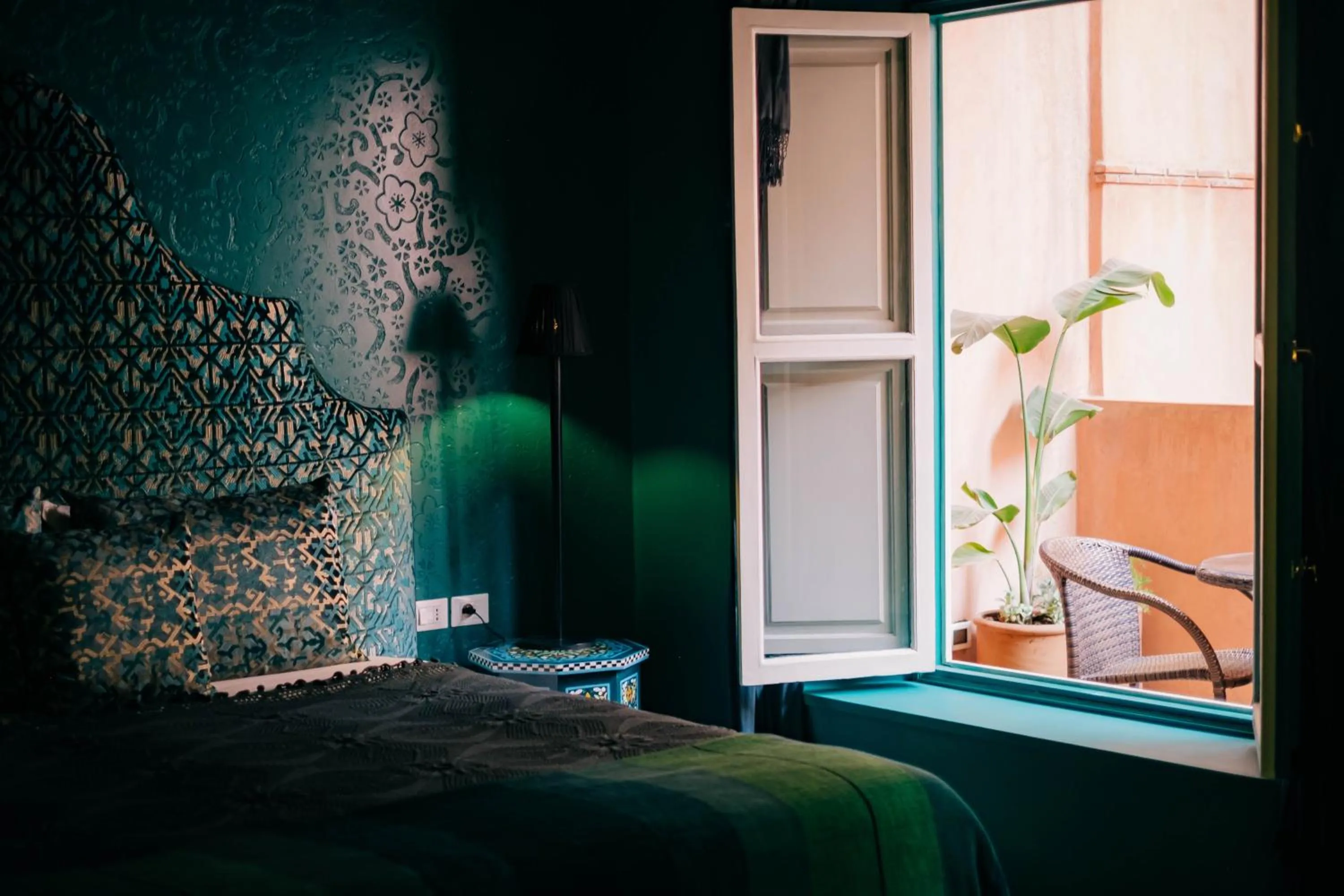 Bed in Riad Nashira & Spa