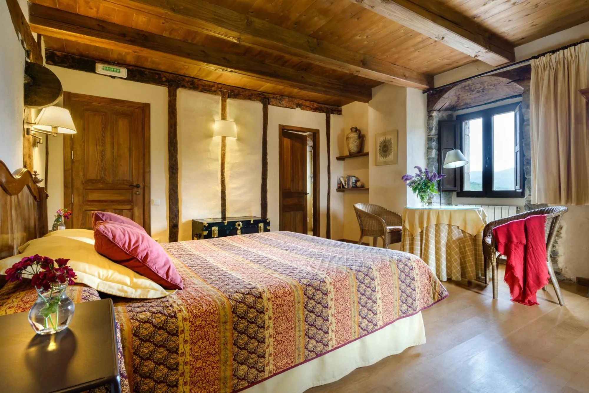 Bed in Hotel Akerreta