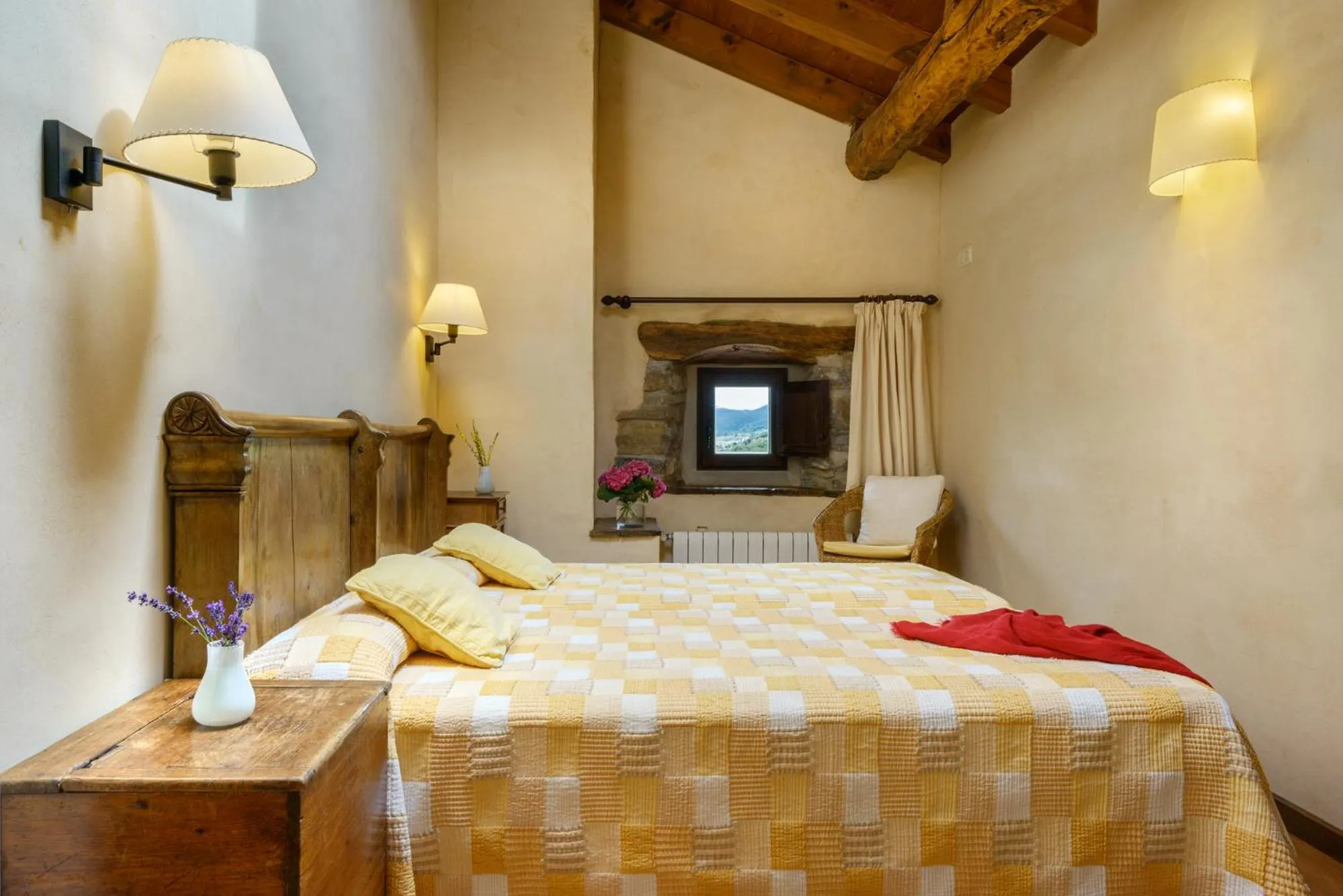 Bed in Hotel Akerreta