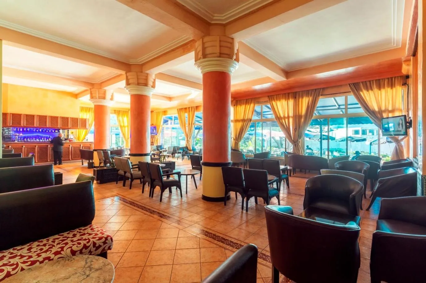 Communal lounge/ TV room in Hotel Bellerive