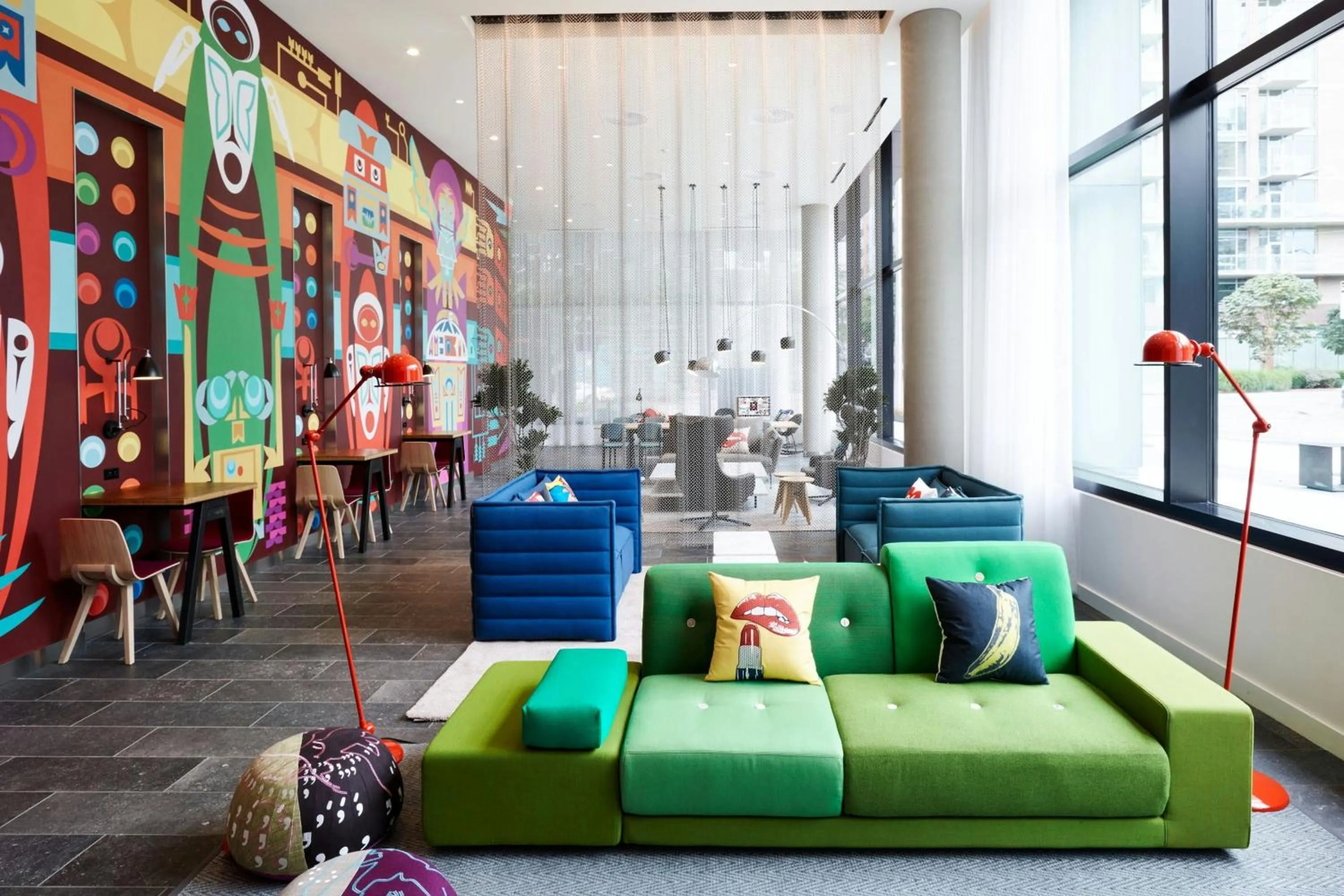 Lobby or reception in citizenM Seattle South Lake