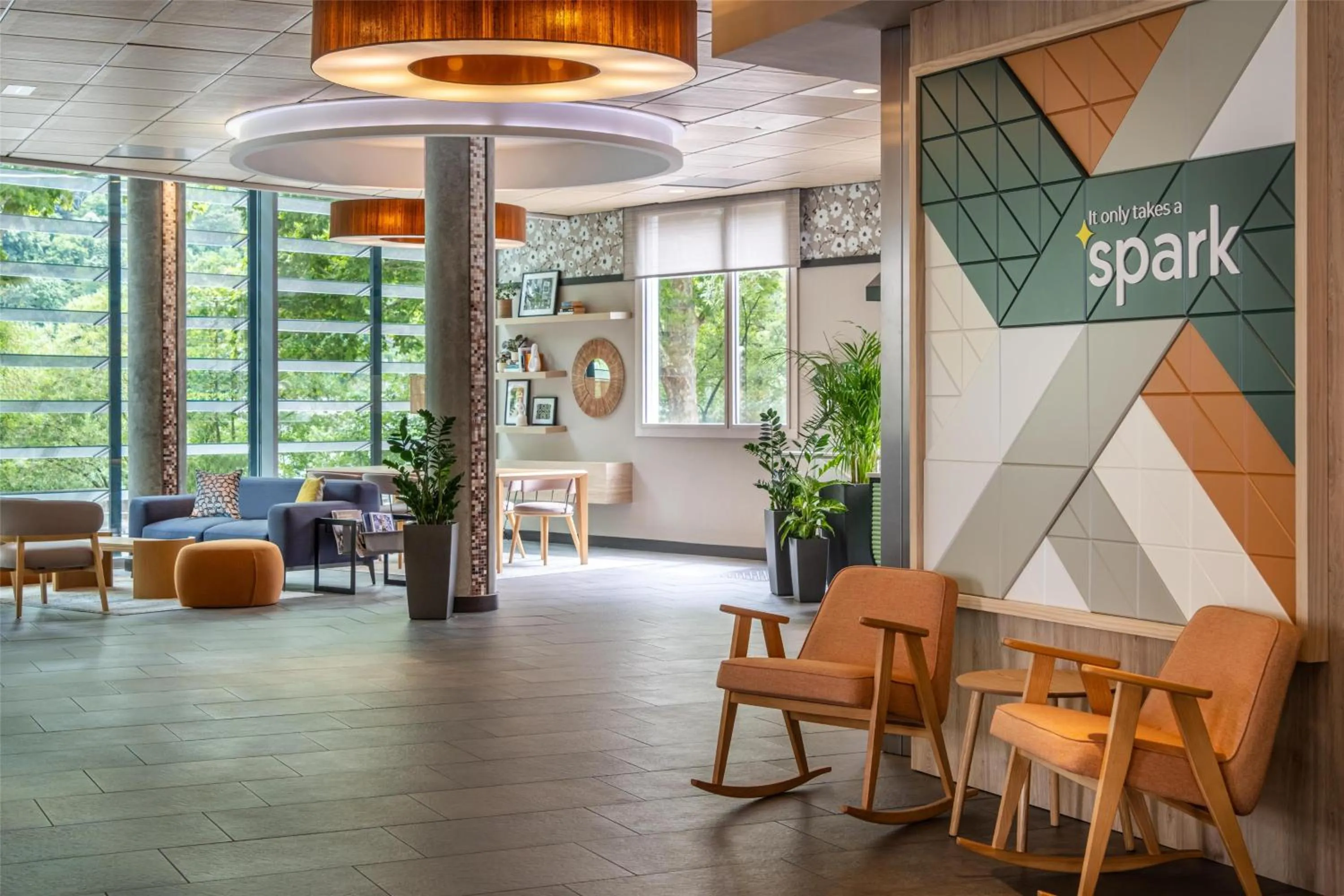 Lobby or reception in Spark by Hilton Lyon Ouest