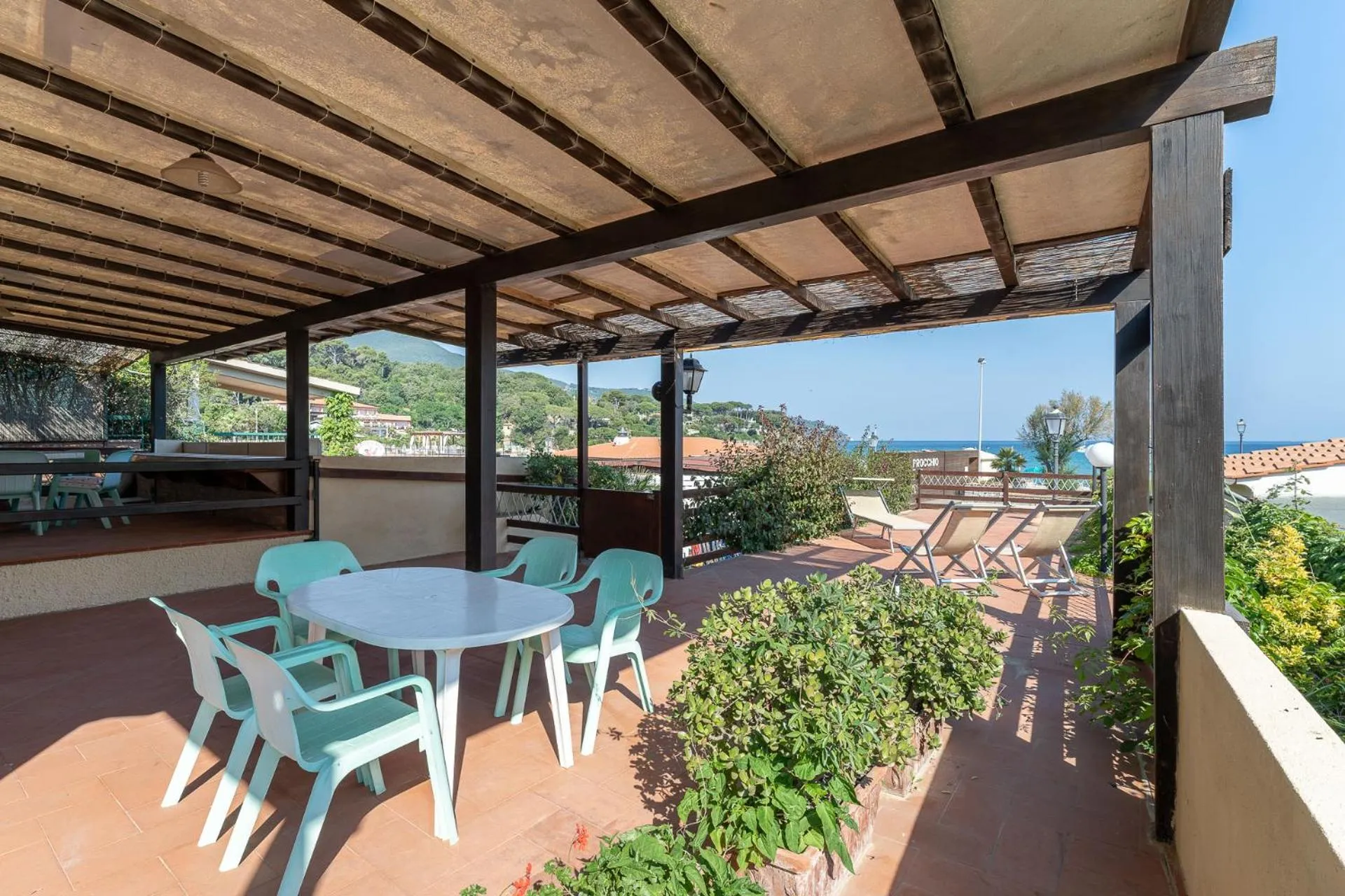 Patio in Hotel Delfino