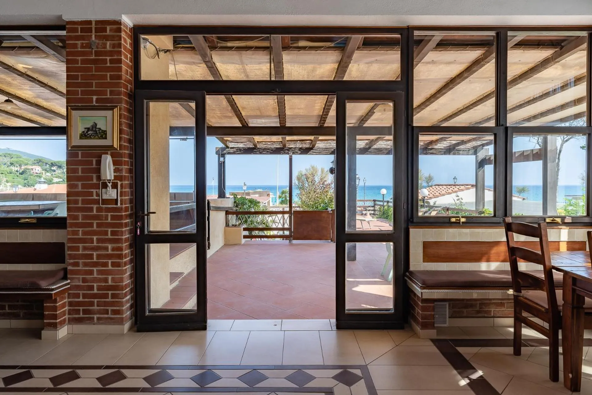 Patio in Hotel Delfino