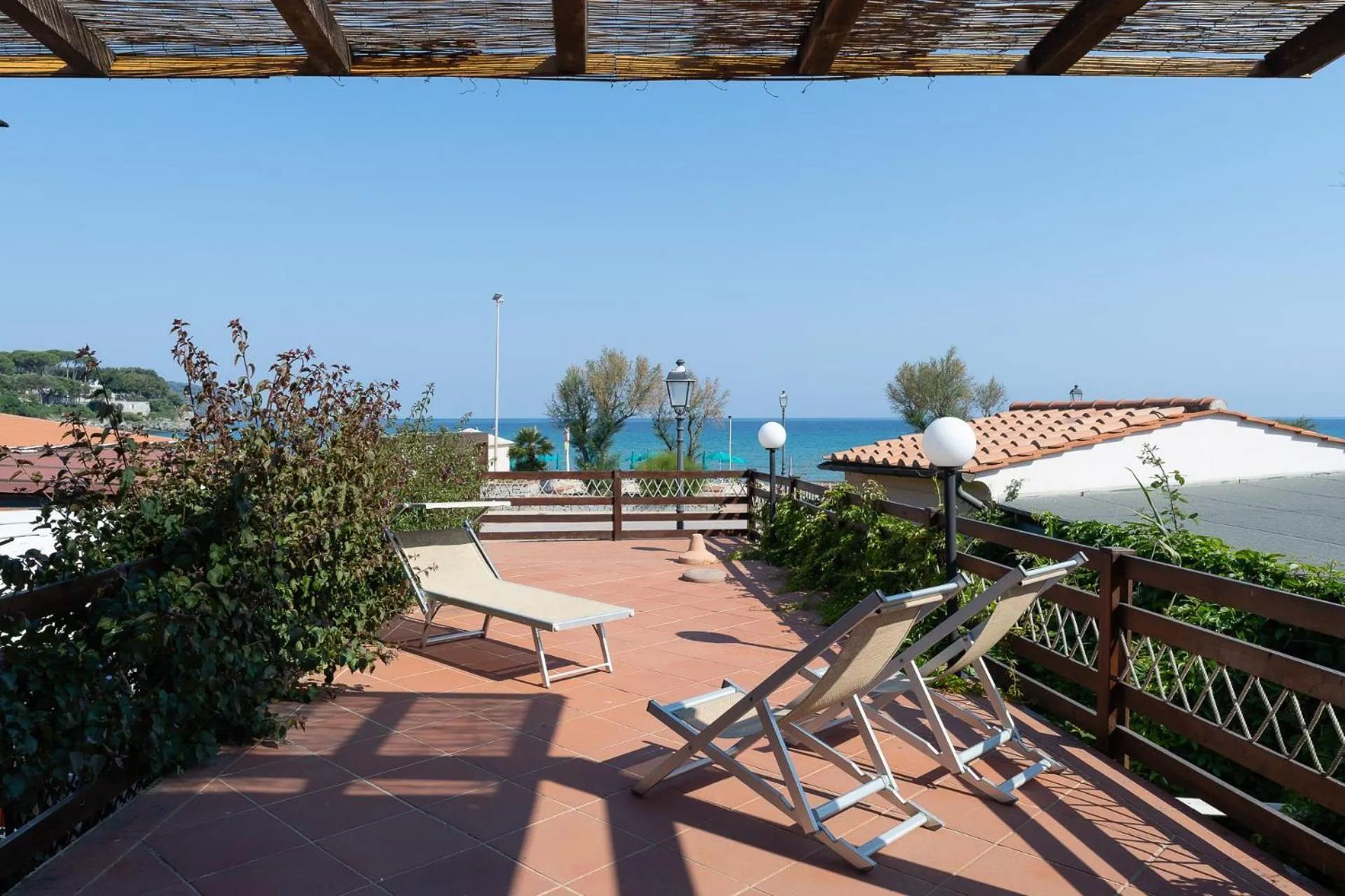 Patio in Hotel Delfino