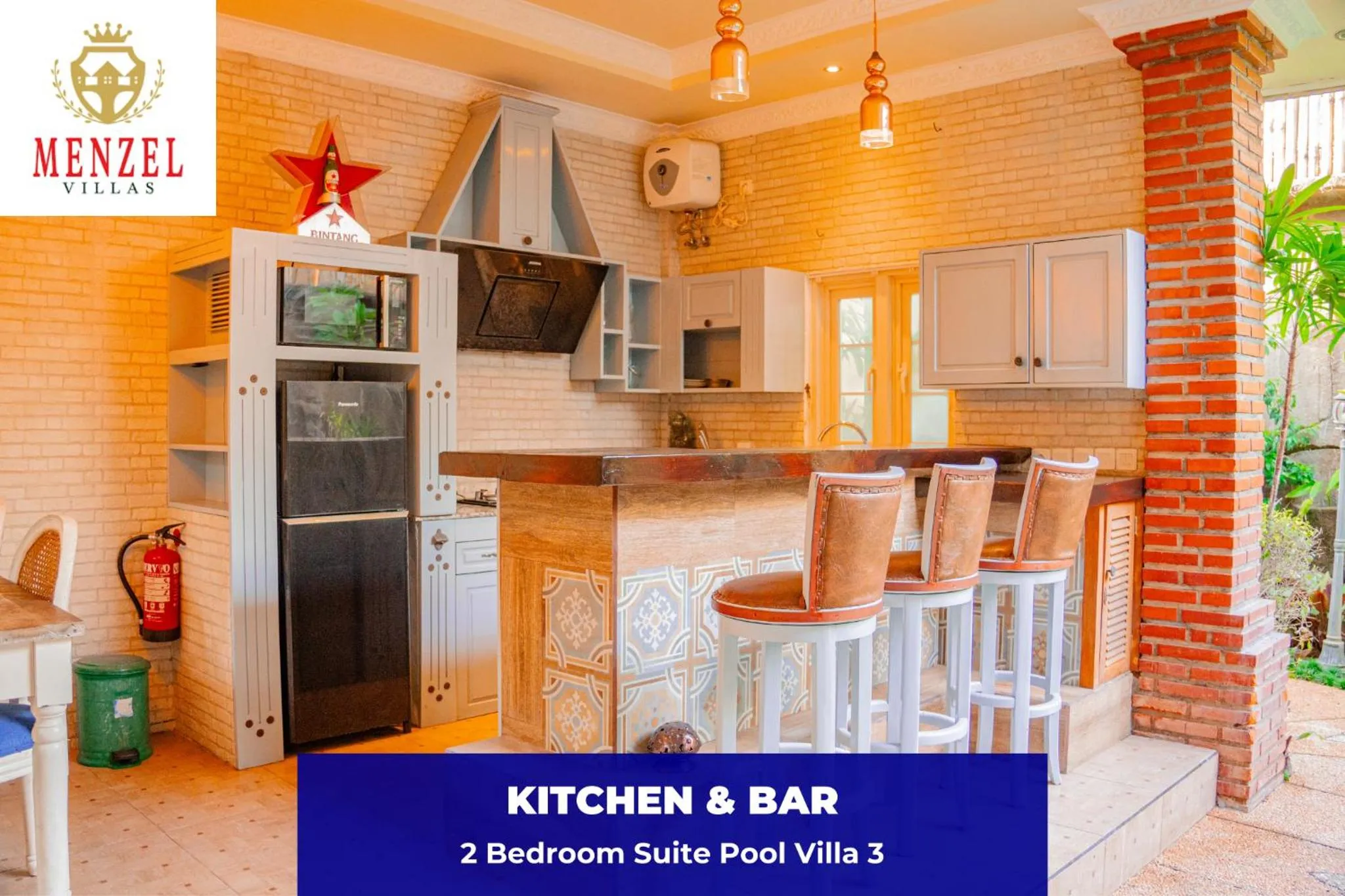 kitchen in Menzel Villas Nusa Dua