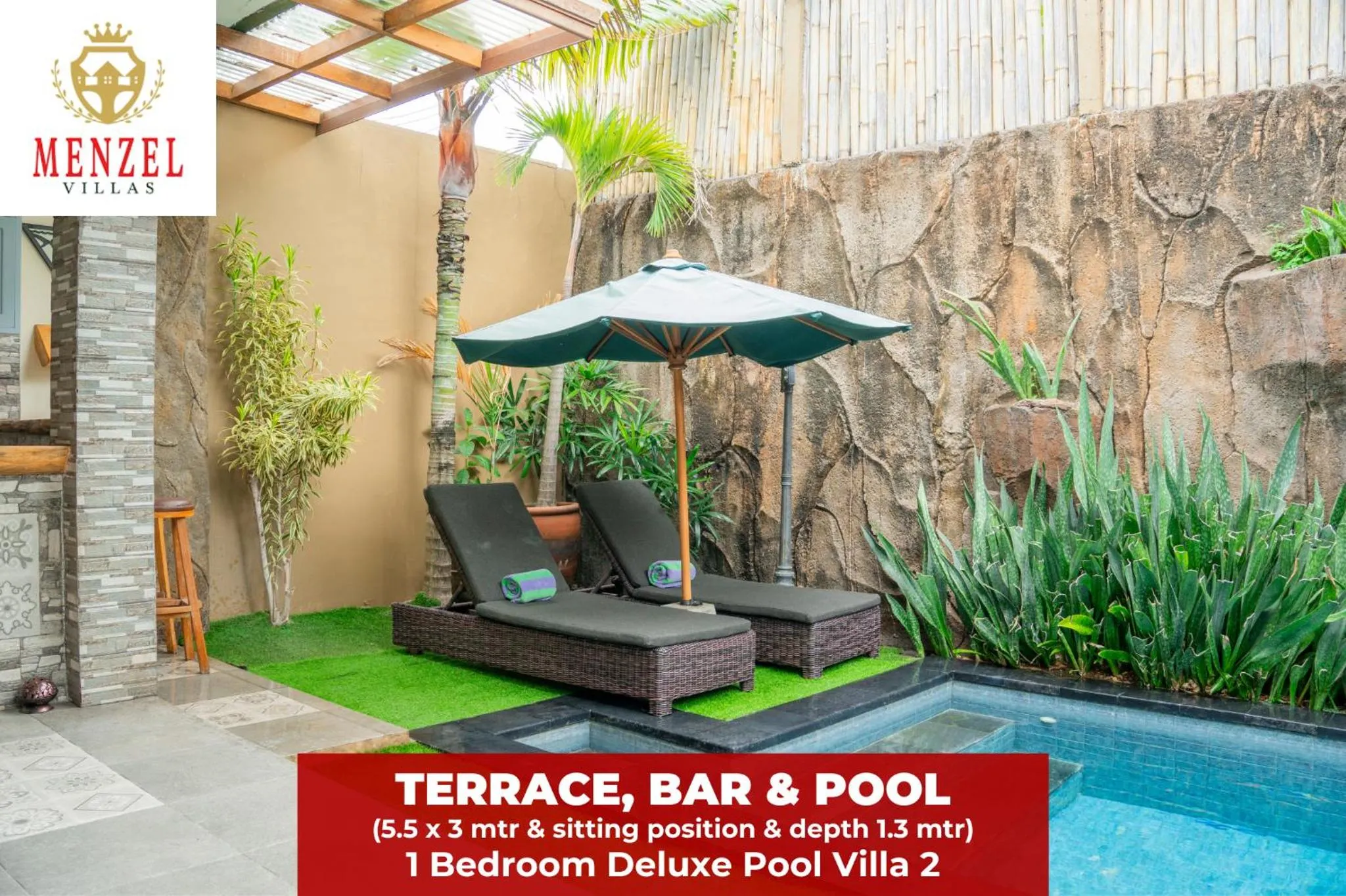 Balcony/Terrace in Menzel Villas Nusa Dua