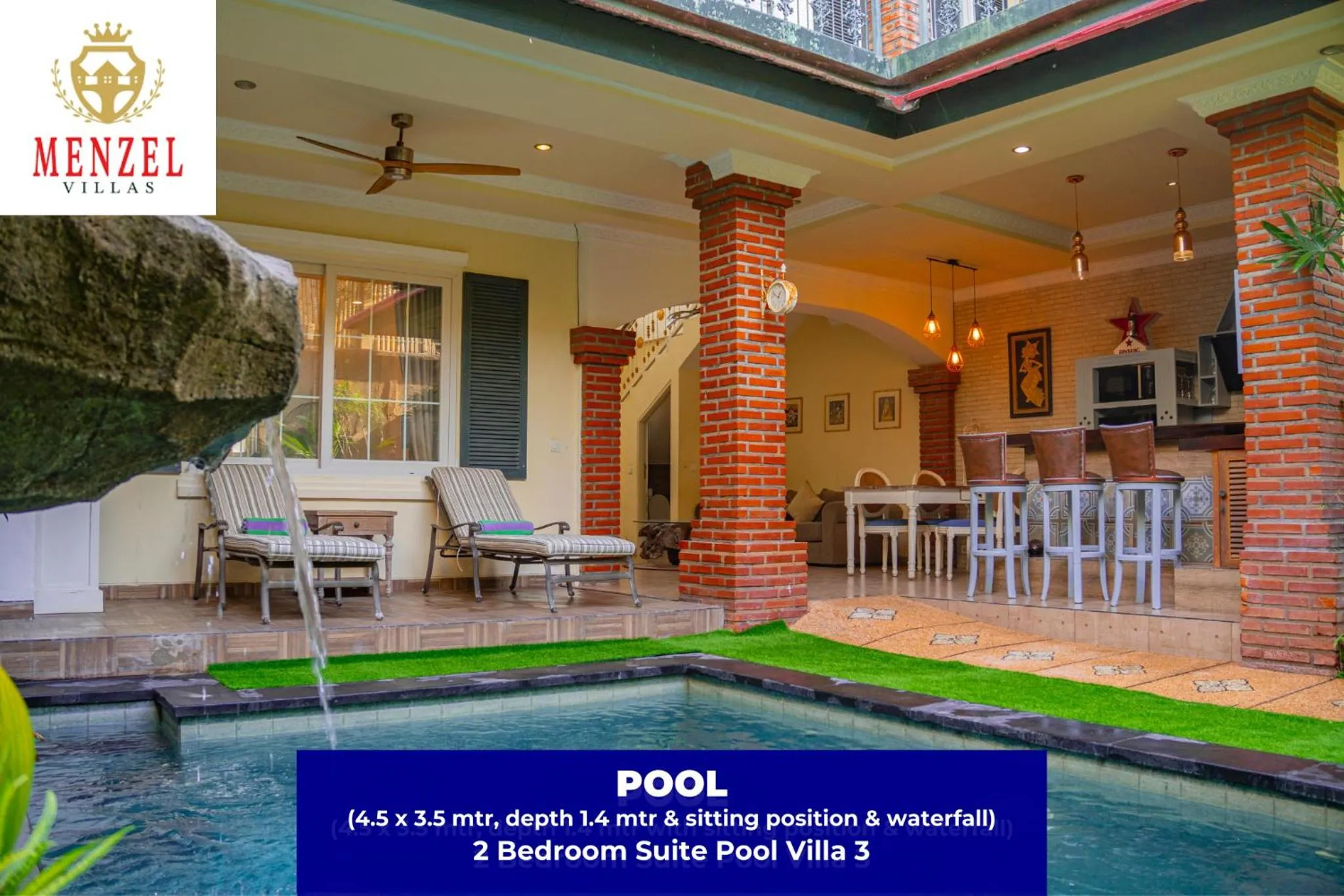 Pool view in Menzel Villas Nusa Dua