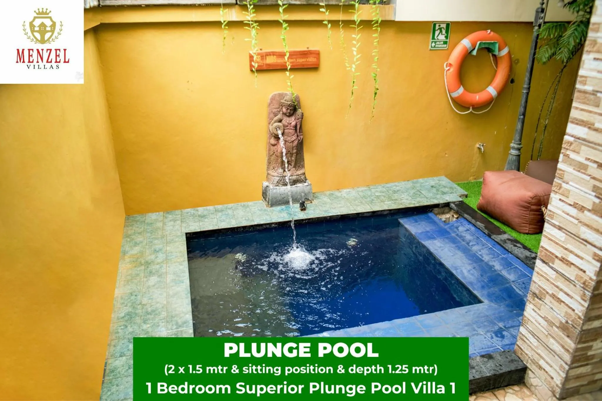 Pool view in Menzel Villas Nusa Dua