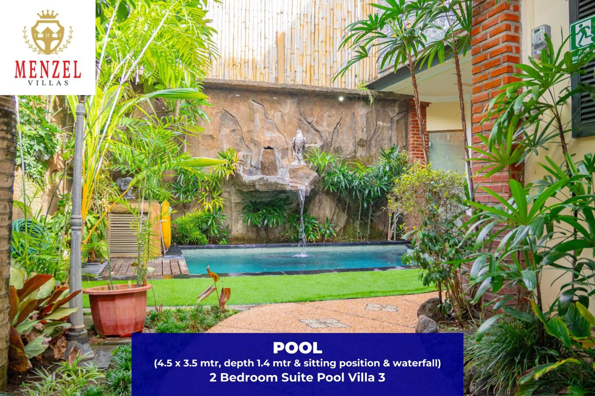 Pool view in Menzel Villas Nusa Dua