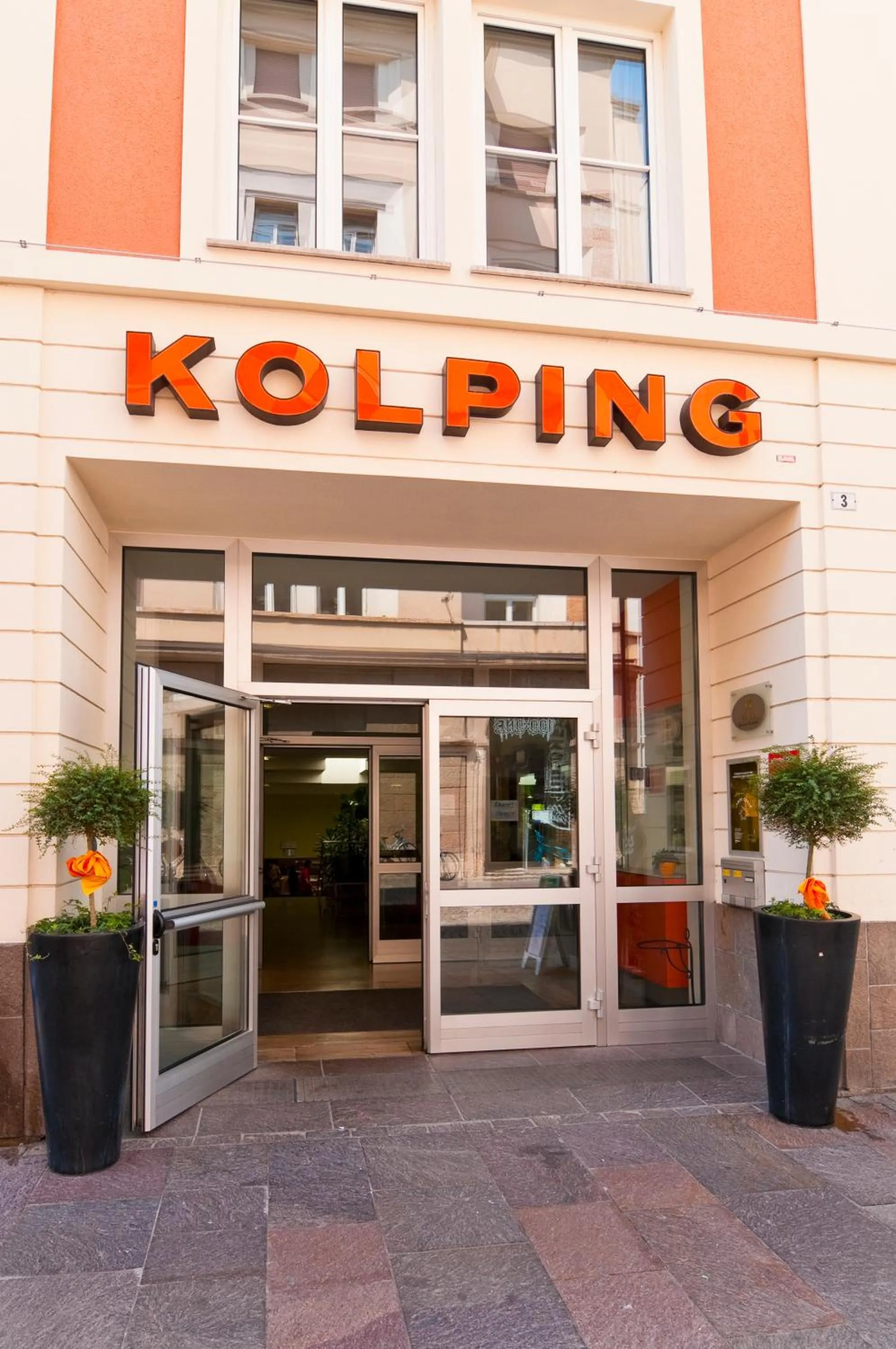 Facade/entrance in Kolpinghaus Bolzano
