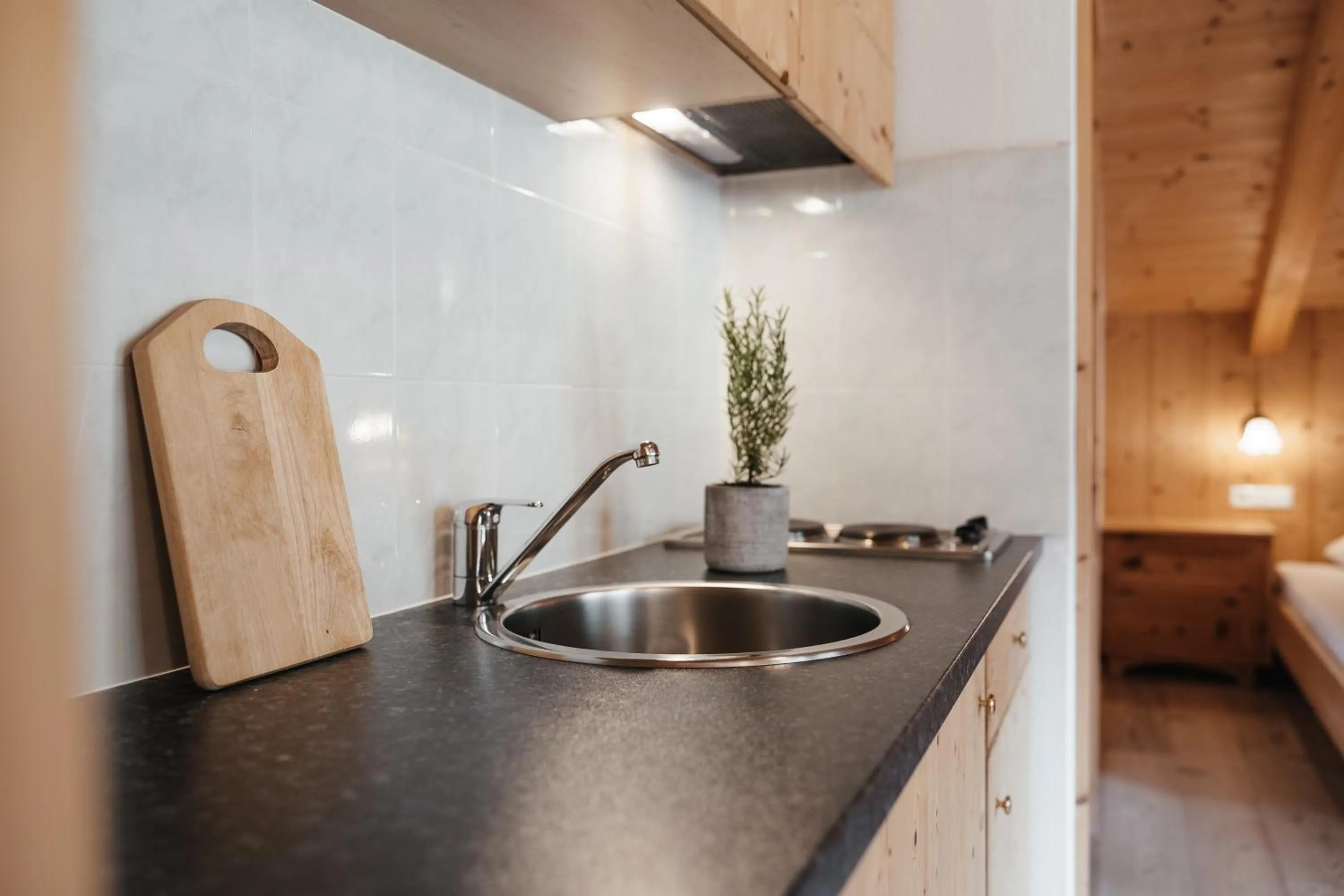 Kitchen or kitchenette in Garni Ciasa Urban