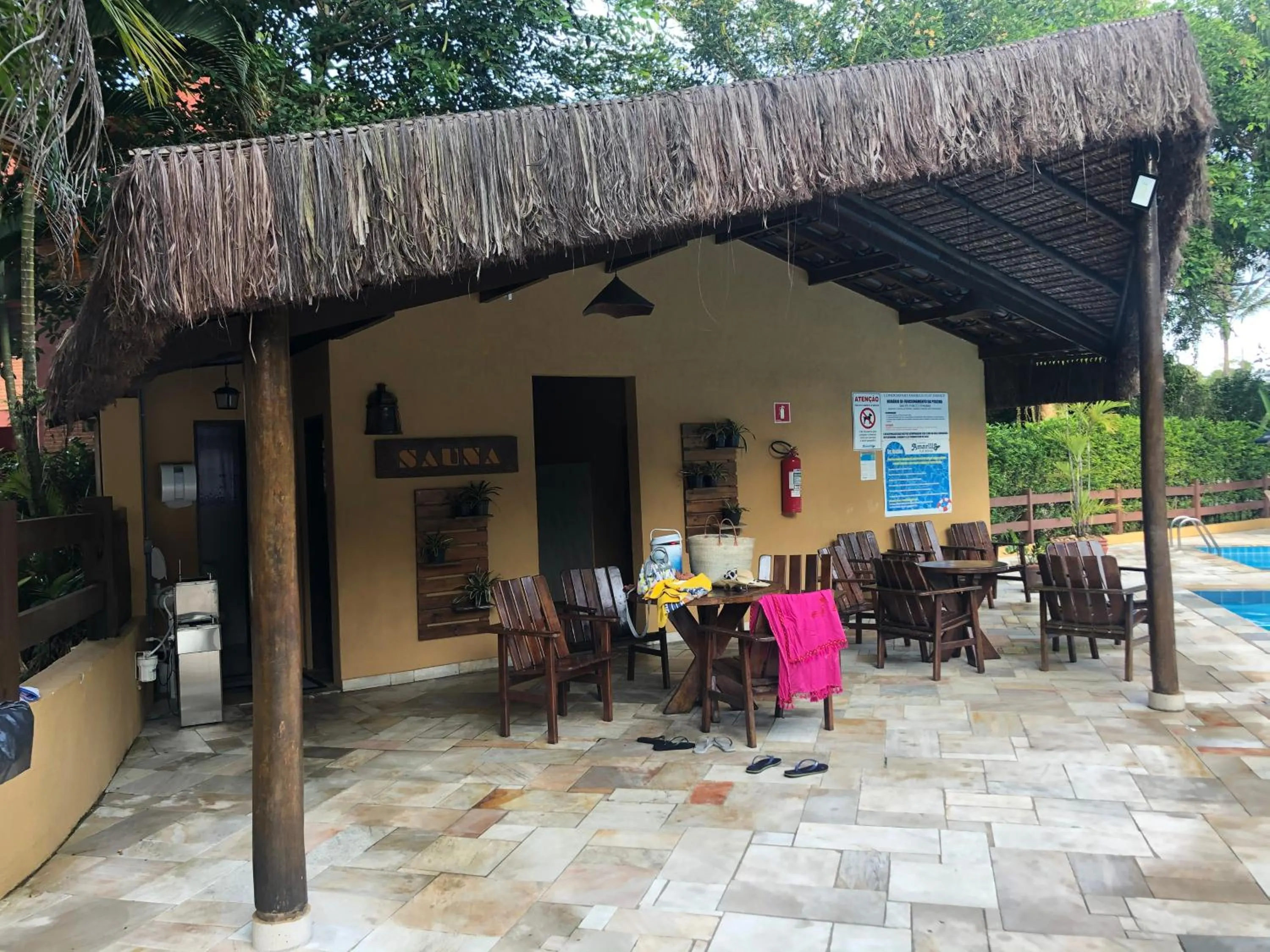 Sauna in Flat estudio 110 Amarilis Riviera de São Lourenço, 03 piscina climatizada, serviço de hotelaria, limpesa e troca de toalhas diária, carregador veiculo elétrico e servico de praia finais de semana WiFi 500