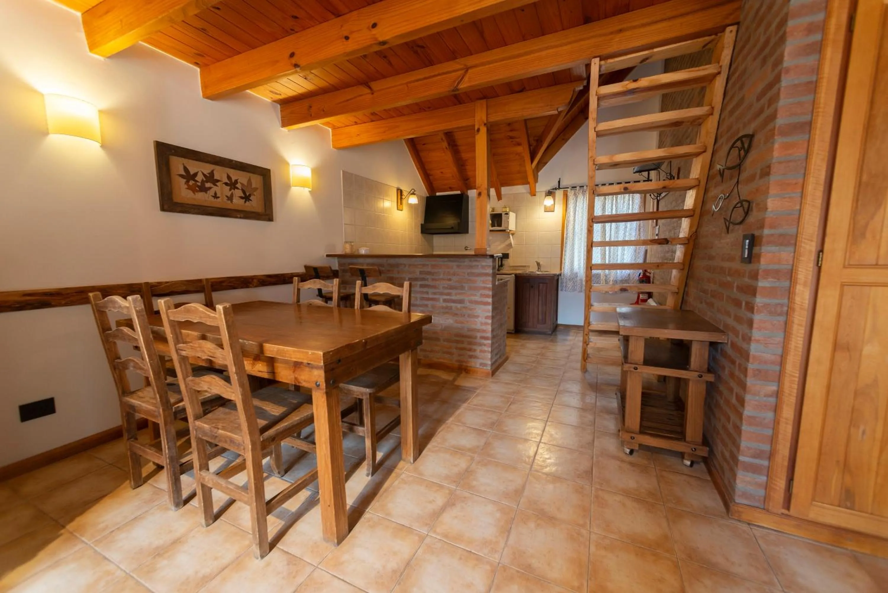 Kitchen or kitchenette in Apart Hotel Agua Escondida