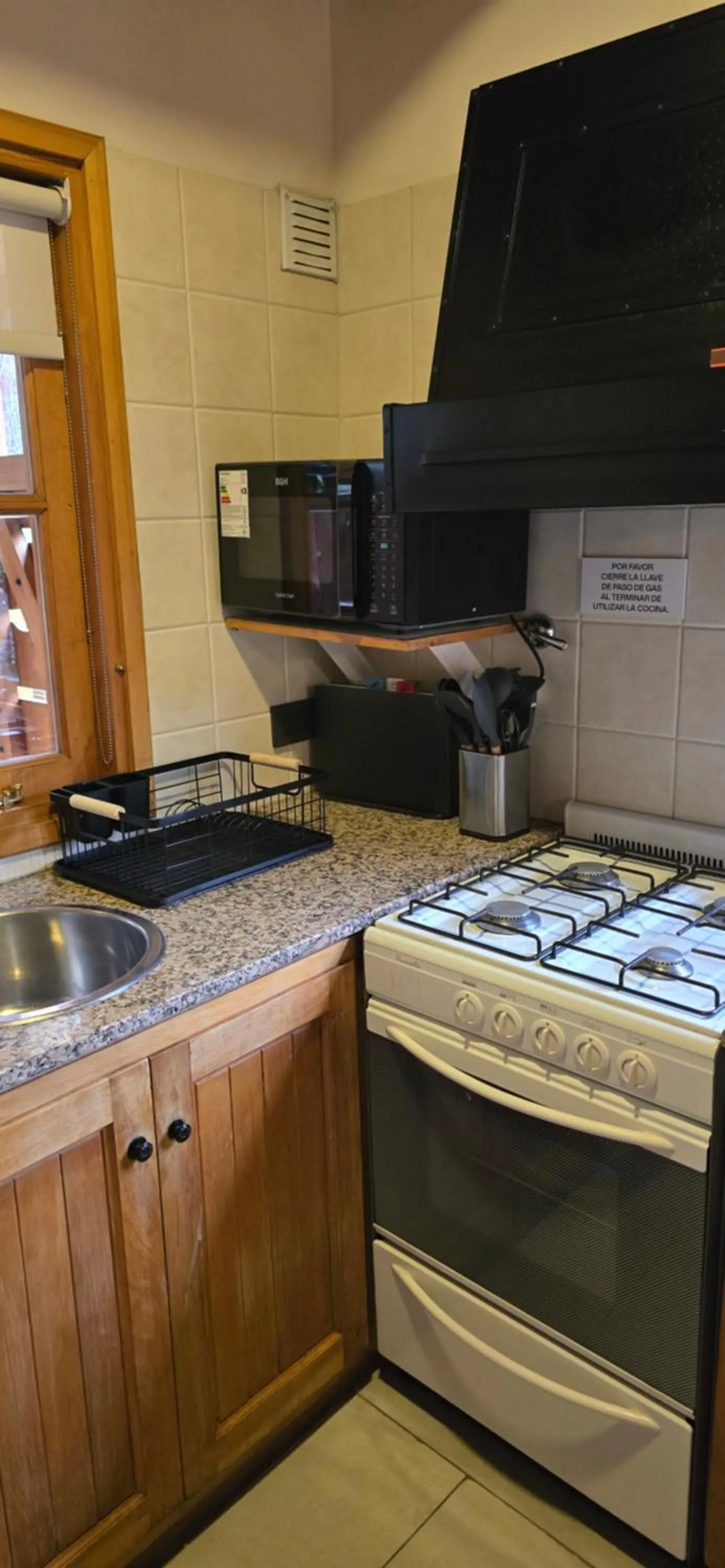 Kitchen or kitchenette in Apart Hotel Agua Escondida